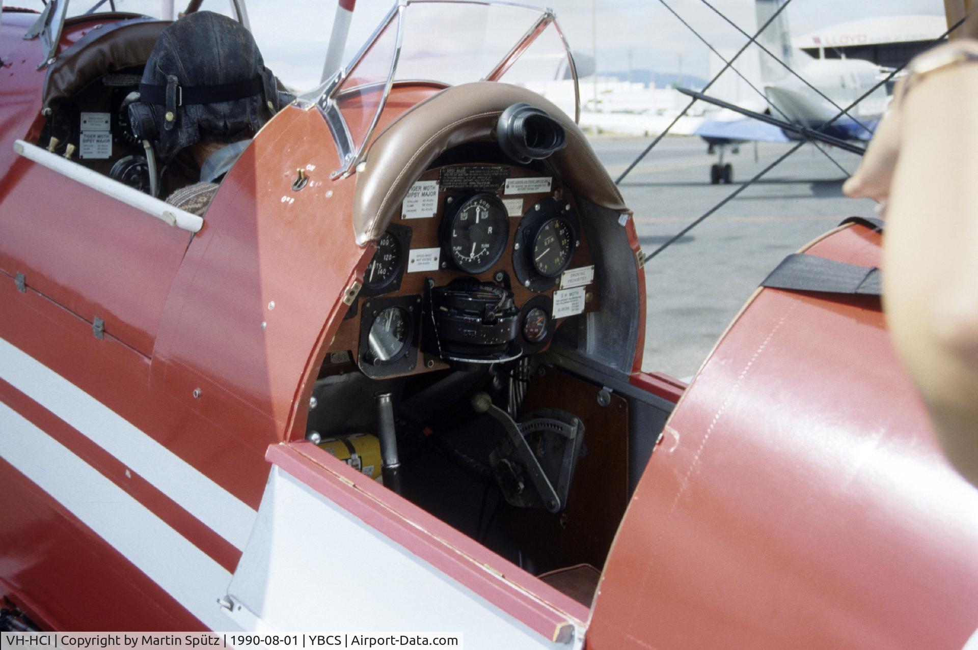 VH-HCI, 1940 De Havilland DH-82A Tiger Moth II C/N SA 87-5, Cockpit Detail