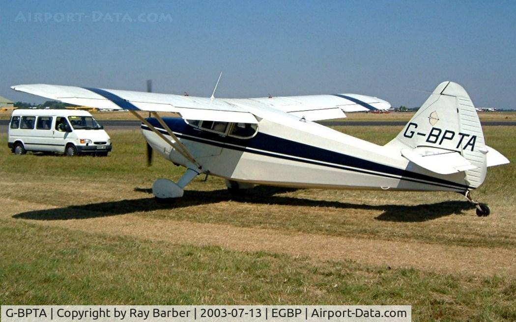 G-BPTA, 1947 Stinson 108-2 Voyager C/N 108-3429, Stinson 108-2 Voyager [108-3429] Kemble~G 13/07/2003