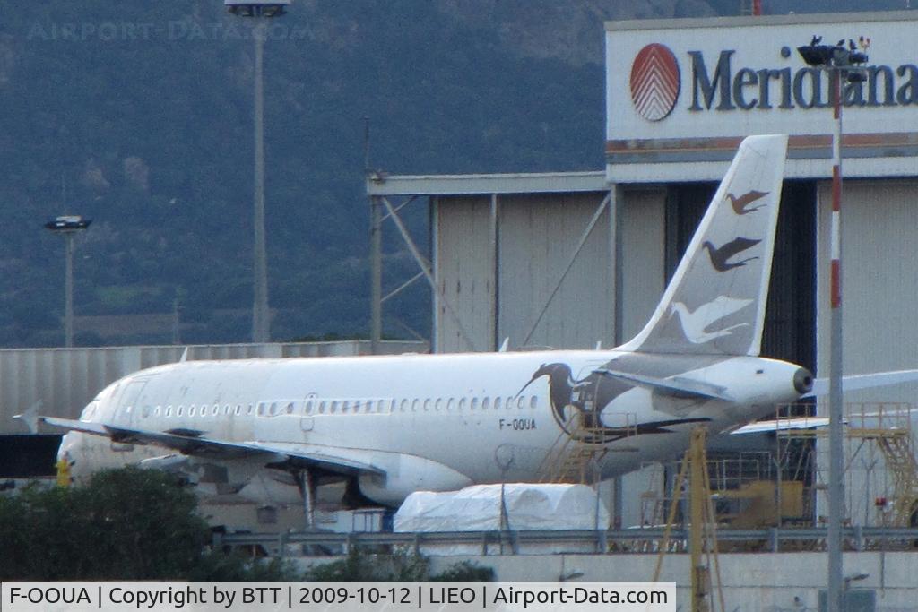 F-OOUA, 1996 Airbus A319-112 C/N 588, Stored at the Meridiana maintenance center
