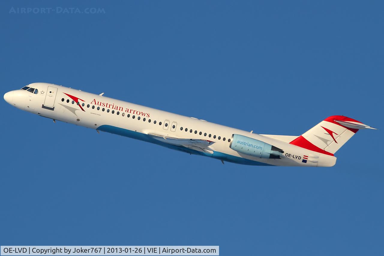 OE-LVD, 1994 Fokker 100 (F-28-0100) C/N 11515, Austrian arrows