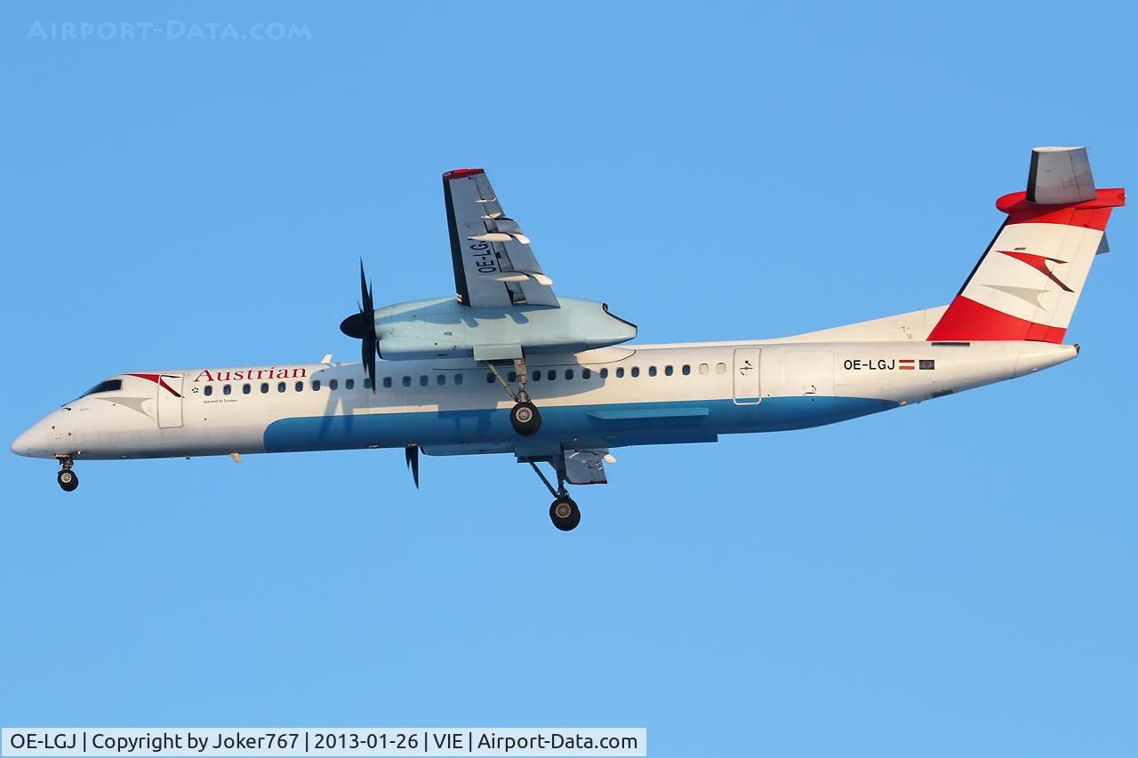 OE-LGJ, 2005 De Havilland Canada DHC-8-402Q Dash 8 C/N 4104, Austrian Airlines
