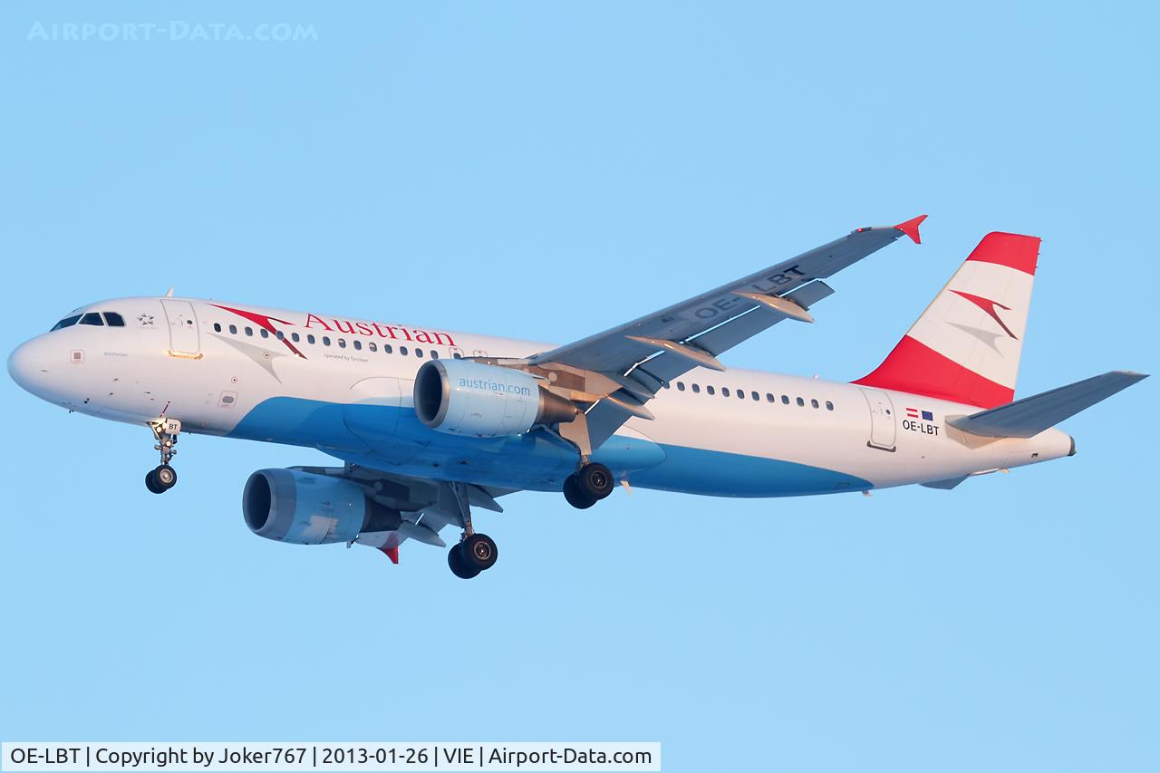 OE-LBT, 2000 Airbus A320-214 C/N 1387, Austrian Airlines