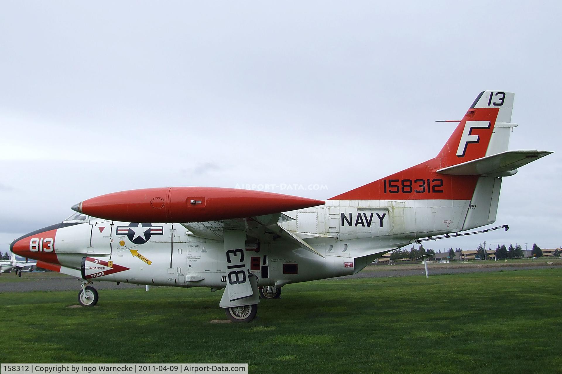 158312, Rockwell T-2C Buckeye C/N 340-03, North American (Rockwell) T-2C Buckeye at the Evergreen Aviation & Space Museum, McMinnville OR