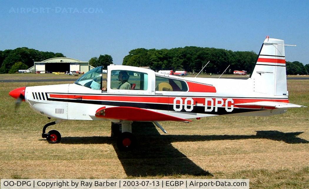 OO-DPG, 1974 Grumman American AA-5 Traveler C/N AA5-0647, Grumman American AA-5 Traveler [AA5-0647] Kemble~G 13/07/2003