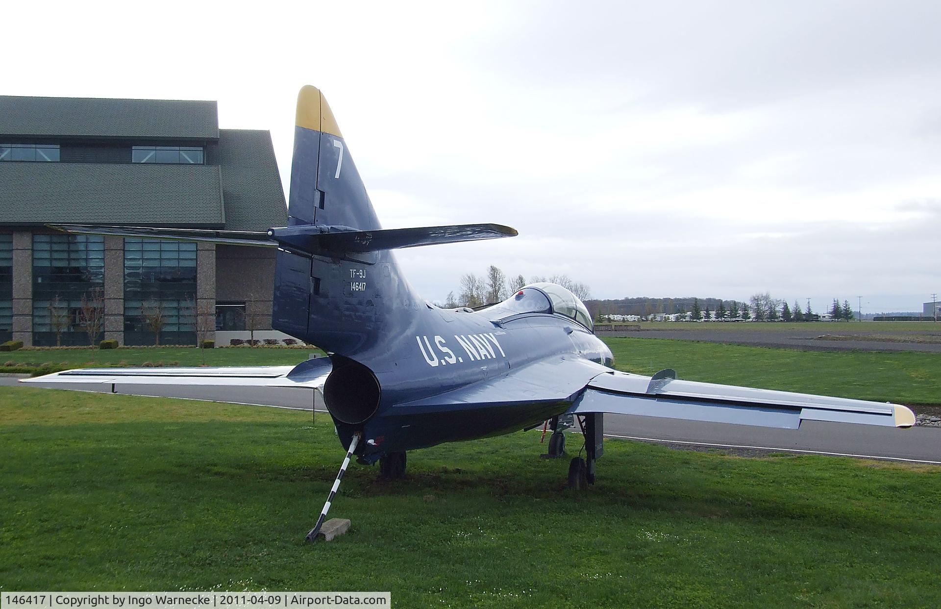 146417, Grumman TF-9J Cougar C/N 231, Grumman TF-9J (F9F-8T) Cougar at the Evergreen Aviation & Space Museum, McMinnville OR