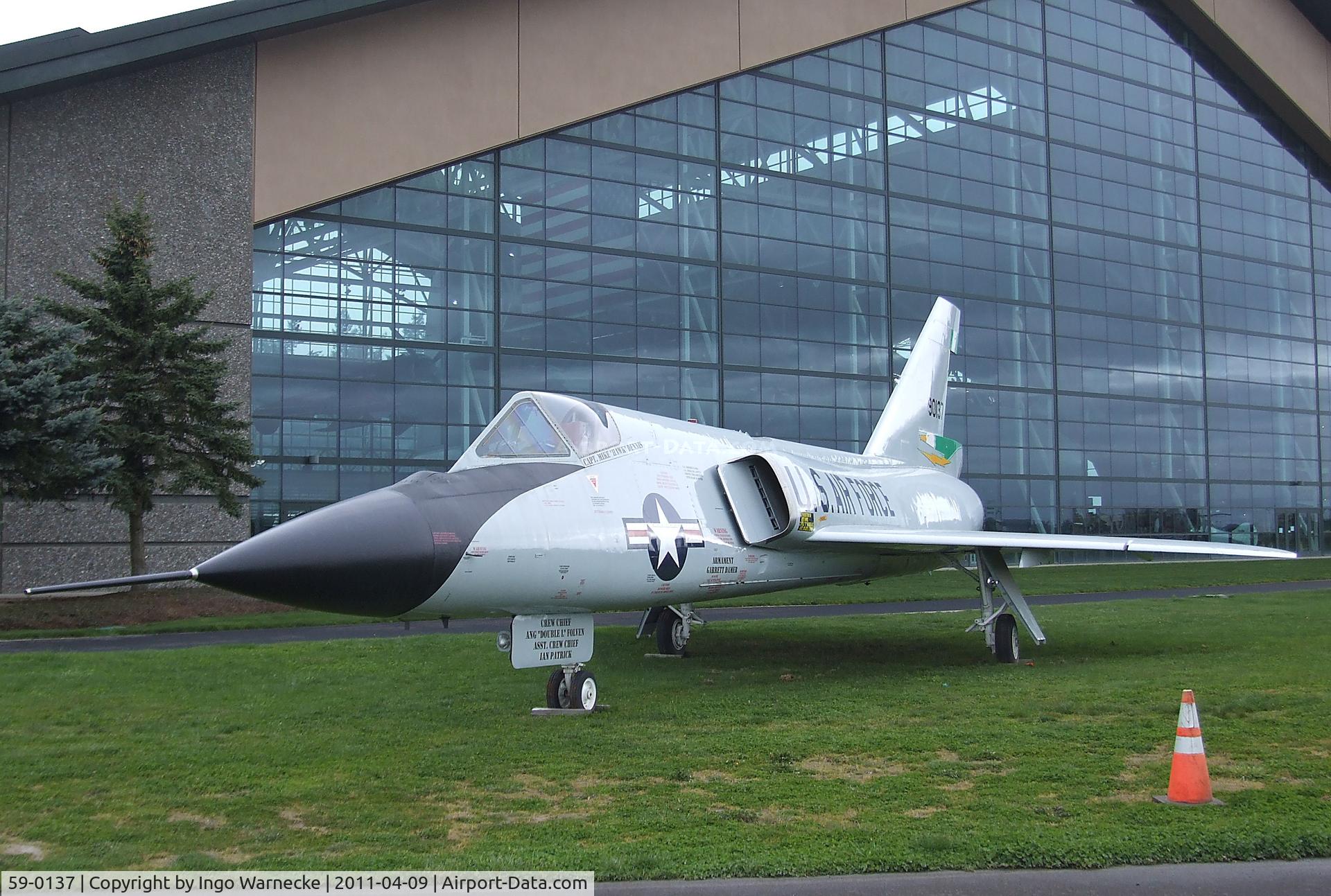 59-0137, 1959 Convair F-106A Delta Dart C/N 8-31-26, Convair F-106A Delta Dart at the Evergreen Aviation & Space Museum, McMinnville OR