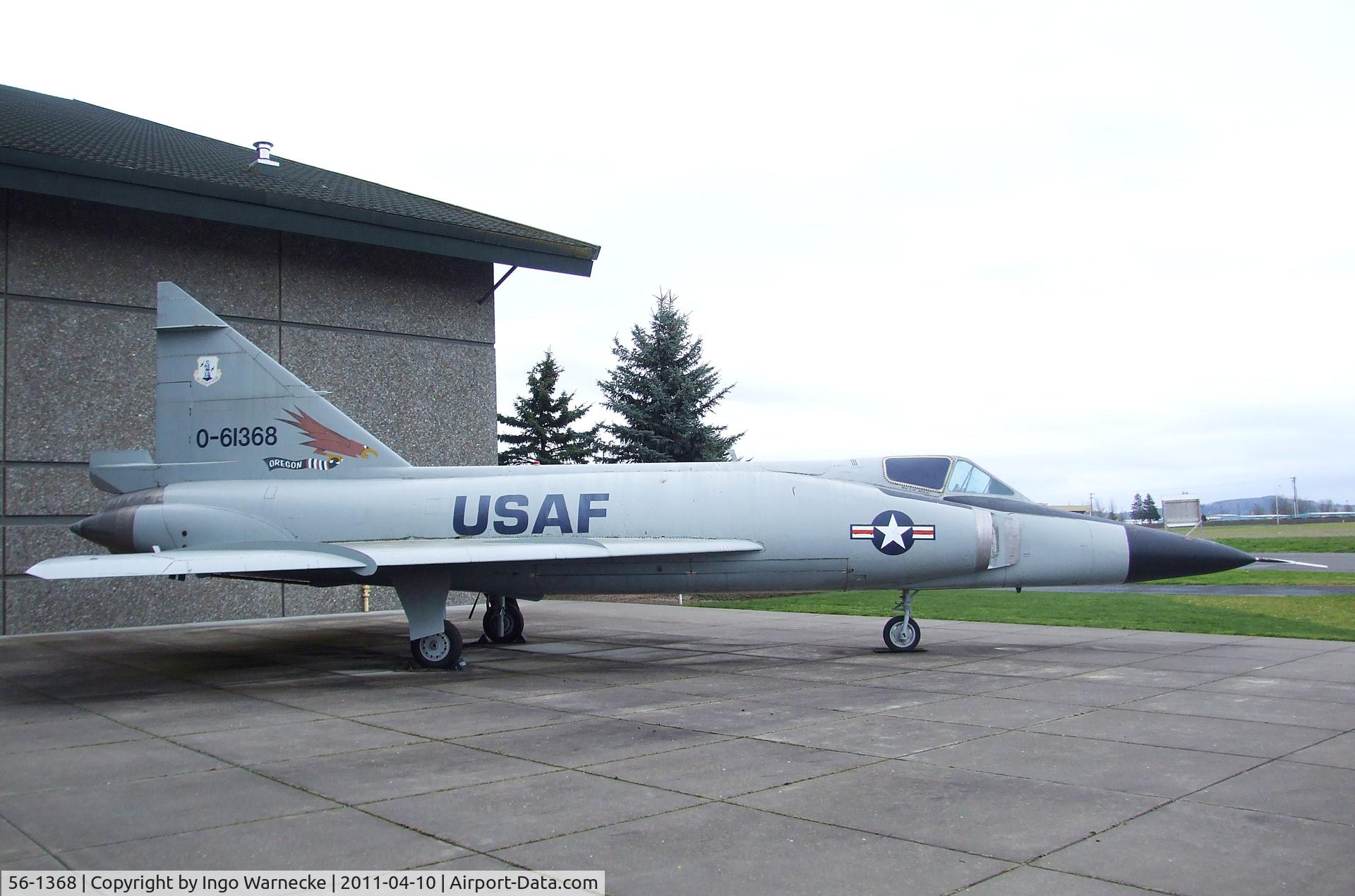 56-1368, 1956 Convair F102 Delta Dagger C/N 8-10-585, Convair F-102A Delta Dagger at the Evergreen Aviation & Space Museum, McMinnville OR