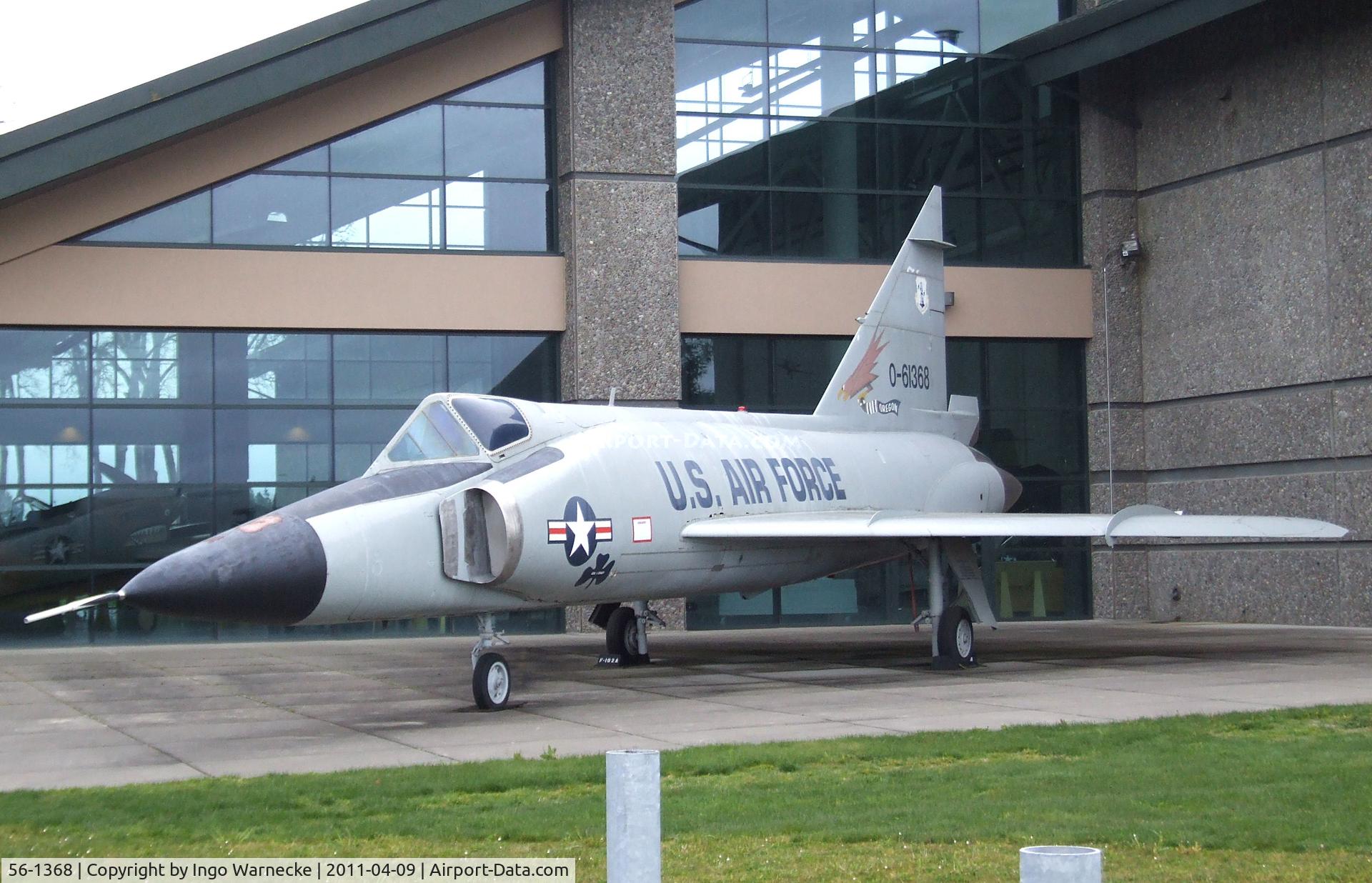 56-1368, 1956 Convair F102 Delta Dagger C/N 8-10-585, Convair F-102A Delta Dagger at the Evergreen Aviation & Space Museum, McMinnville OR