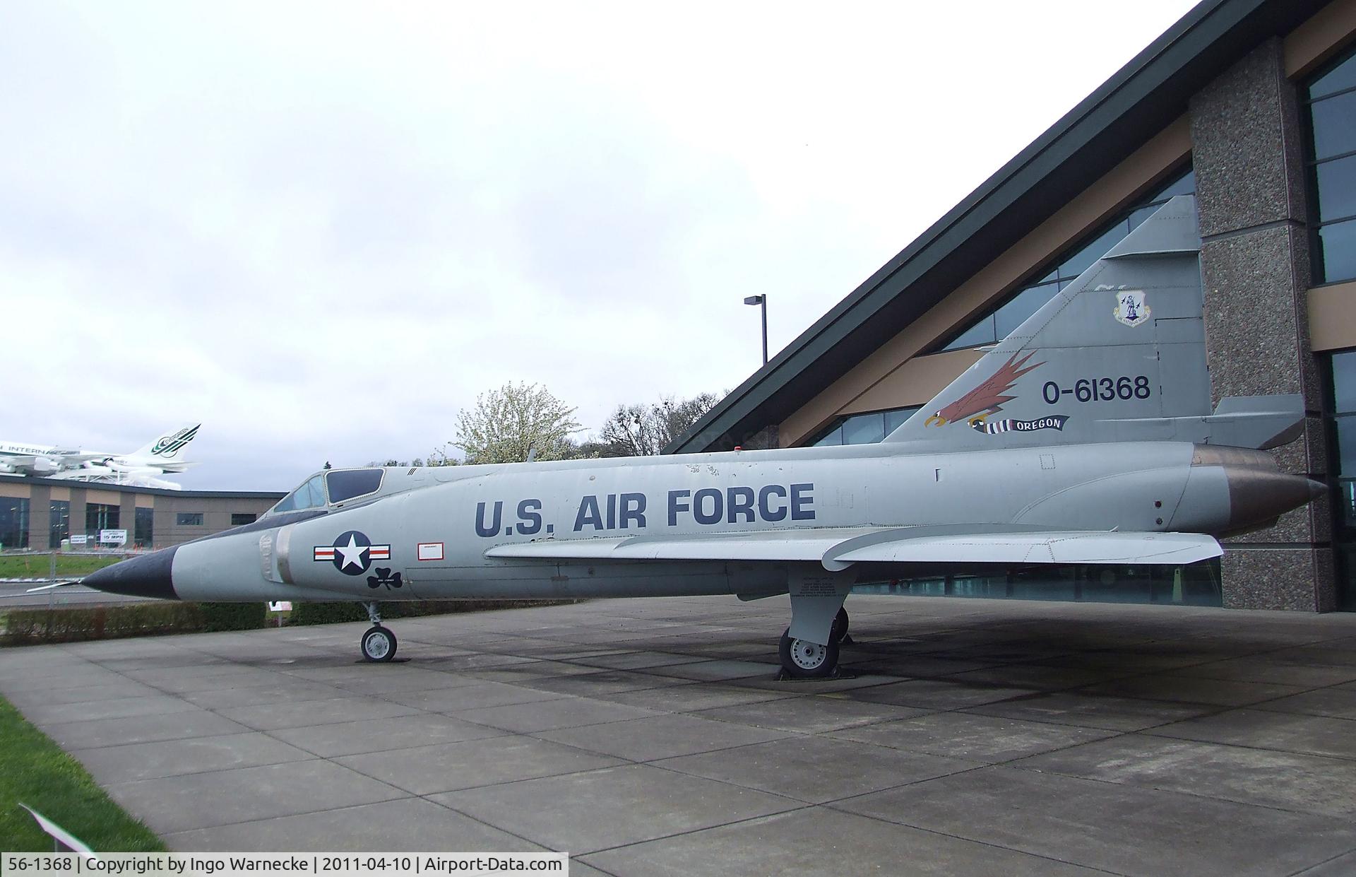 56-1368, 1956 Convair F102 Delta Dagger C/N 8-10-585, Convair F-102A Delta Dagger at the Evergreen Aviation & Space Museum, McMinnville OR