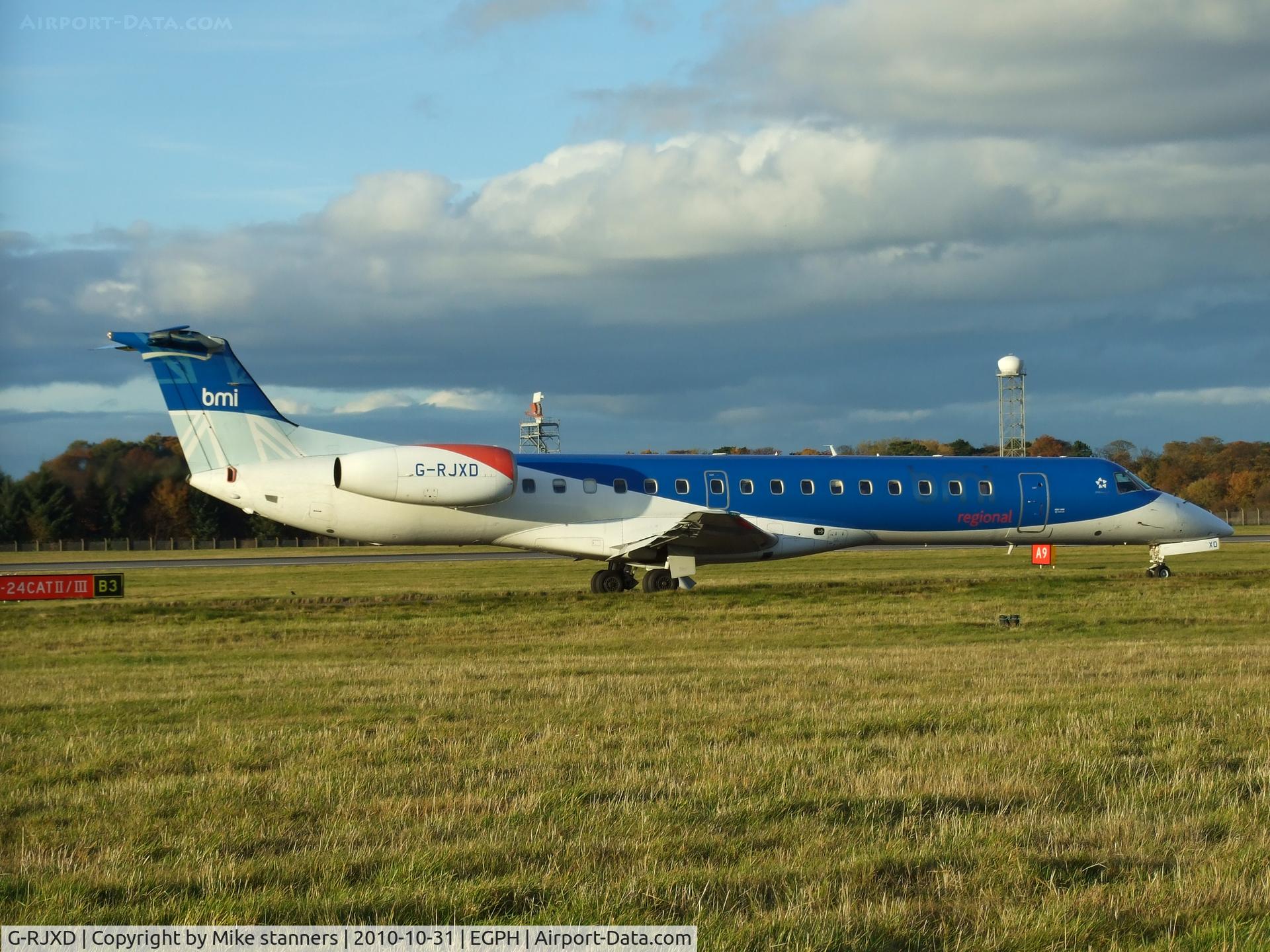 G-RJXD, 2000 Embraer EMB-145EP (ERJ-145EP) C/N 145207, British midland regional ERJ-145 Arrives at EDI From BRU
