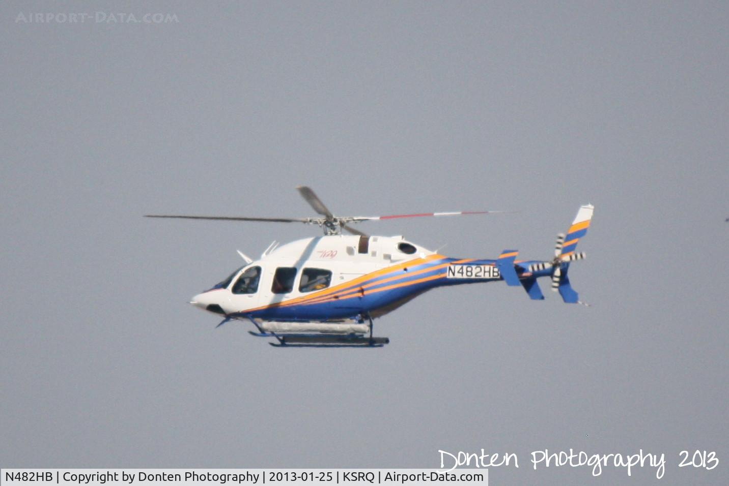 N482HB, 2012 Bell 429 GlobalRanger C/N 57090, Bell 429 (N482HB) lands at Sarasota-Bradenton International Airport