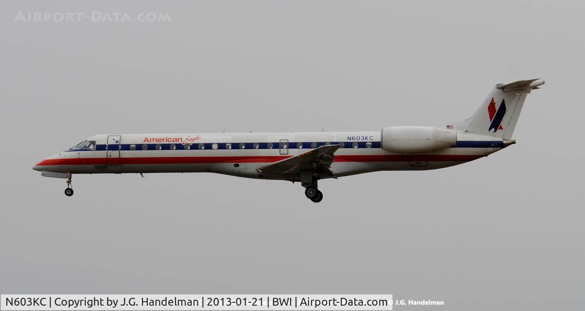 N603KC, 1998 Embraer ERJ-145LR (EMB-145LR) C/N 145055, On final to 33L