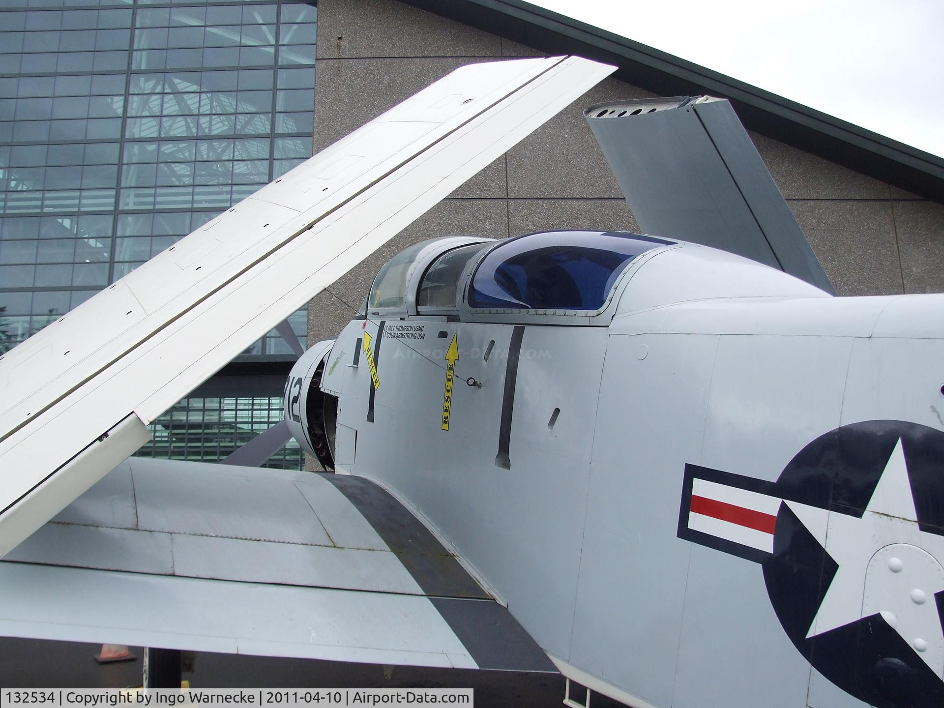 132534, Douglas EA-1F Skyraider C/N 8929, Douglas EA-1F Skyraider at the Evergreen Aviation & Space Museum, McMinnville OR