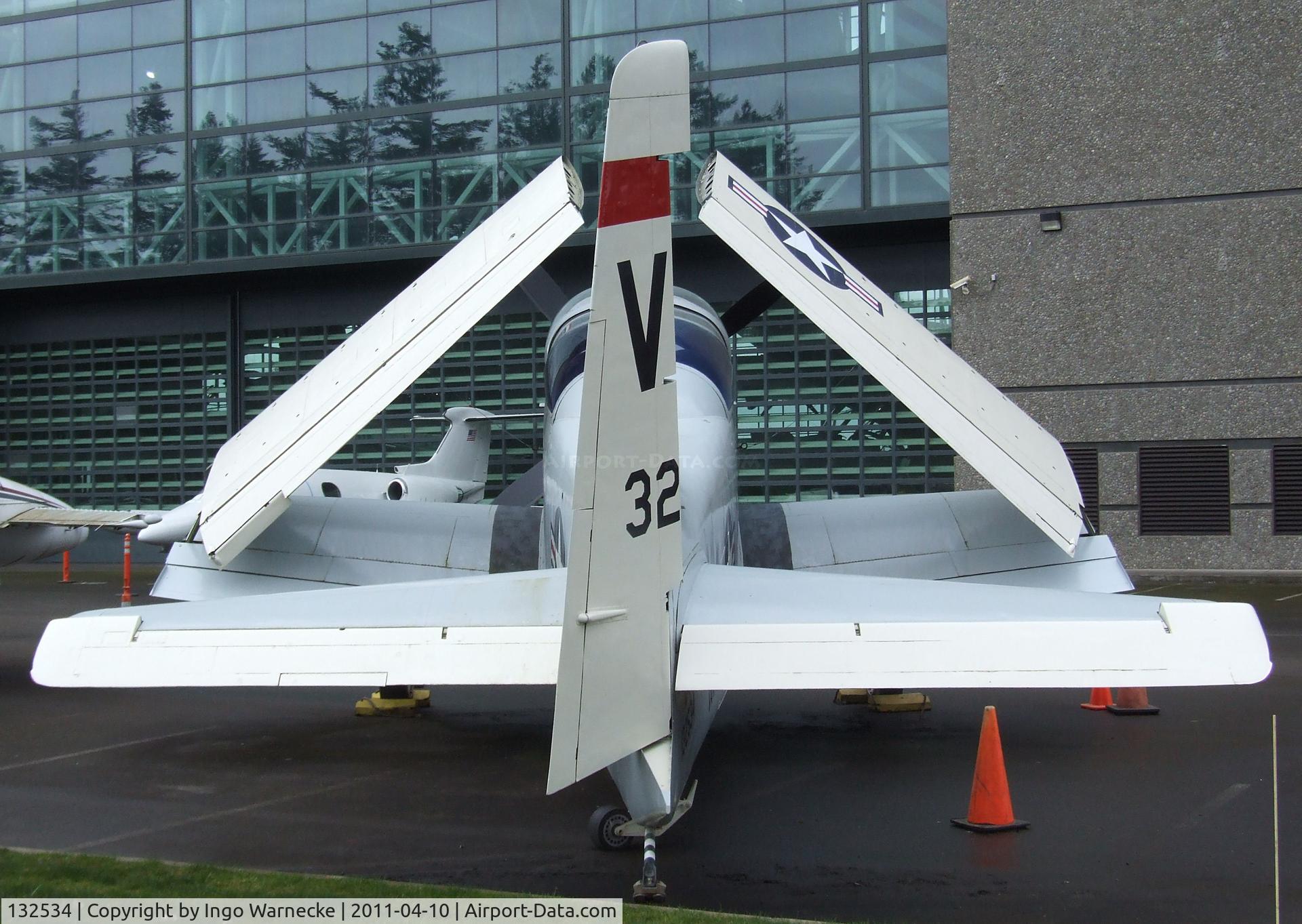 132534, Douglas EA-1F Skyraider C/N 8929, Douglas EA-1F Skyraider at the Evergreen Aviation & Space Museum, McMinnville OR