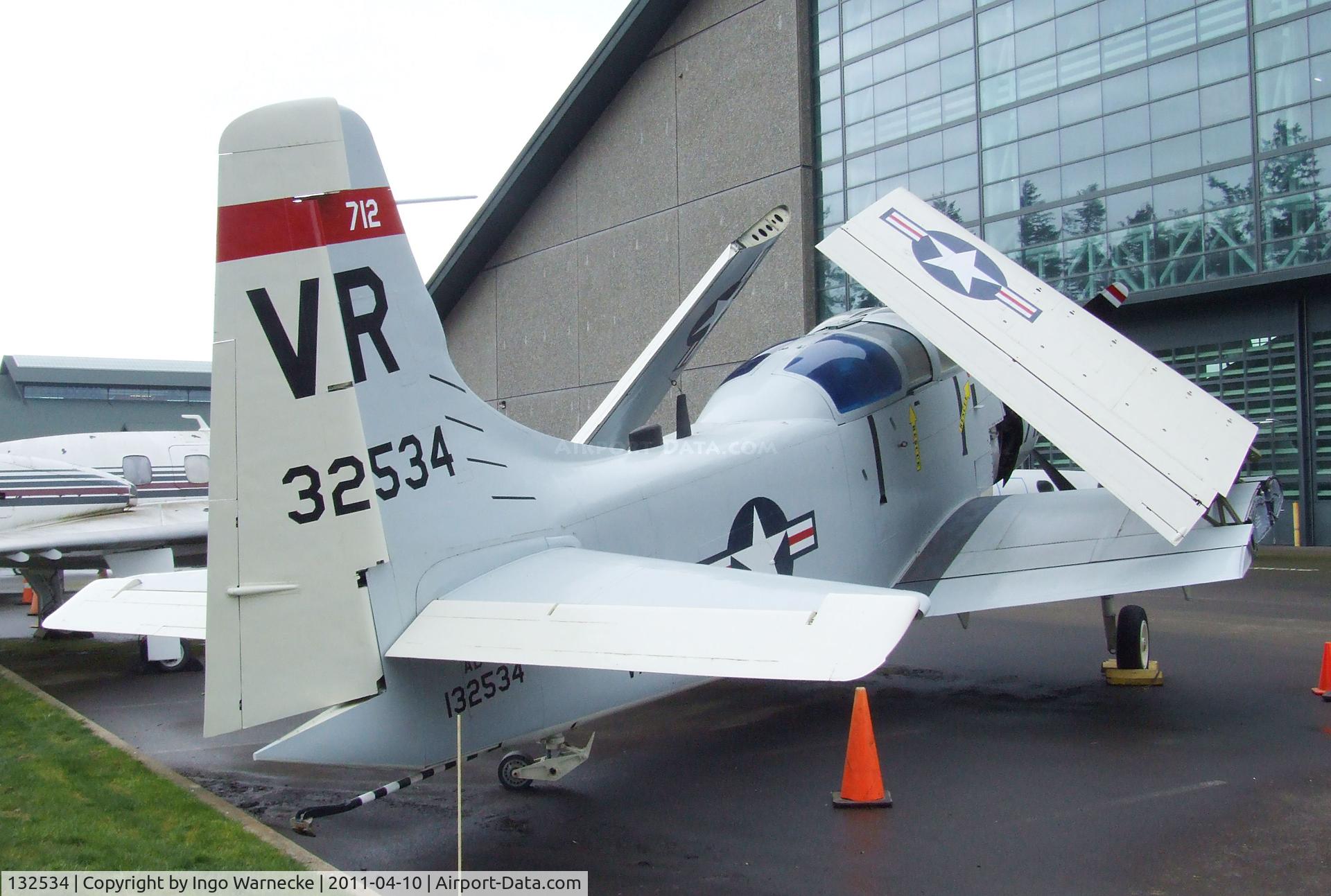 132534, Douglas EA-1F Skyraider C/N 8929, Douglas EA-1F Skyraider at the Evergreen Aviation & Space Museum, McMinnville OR