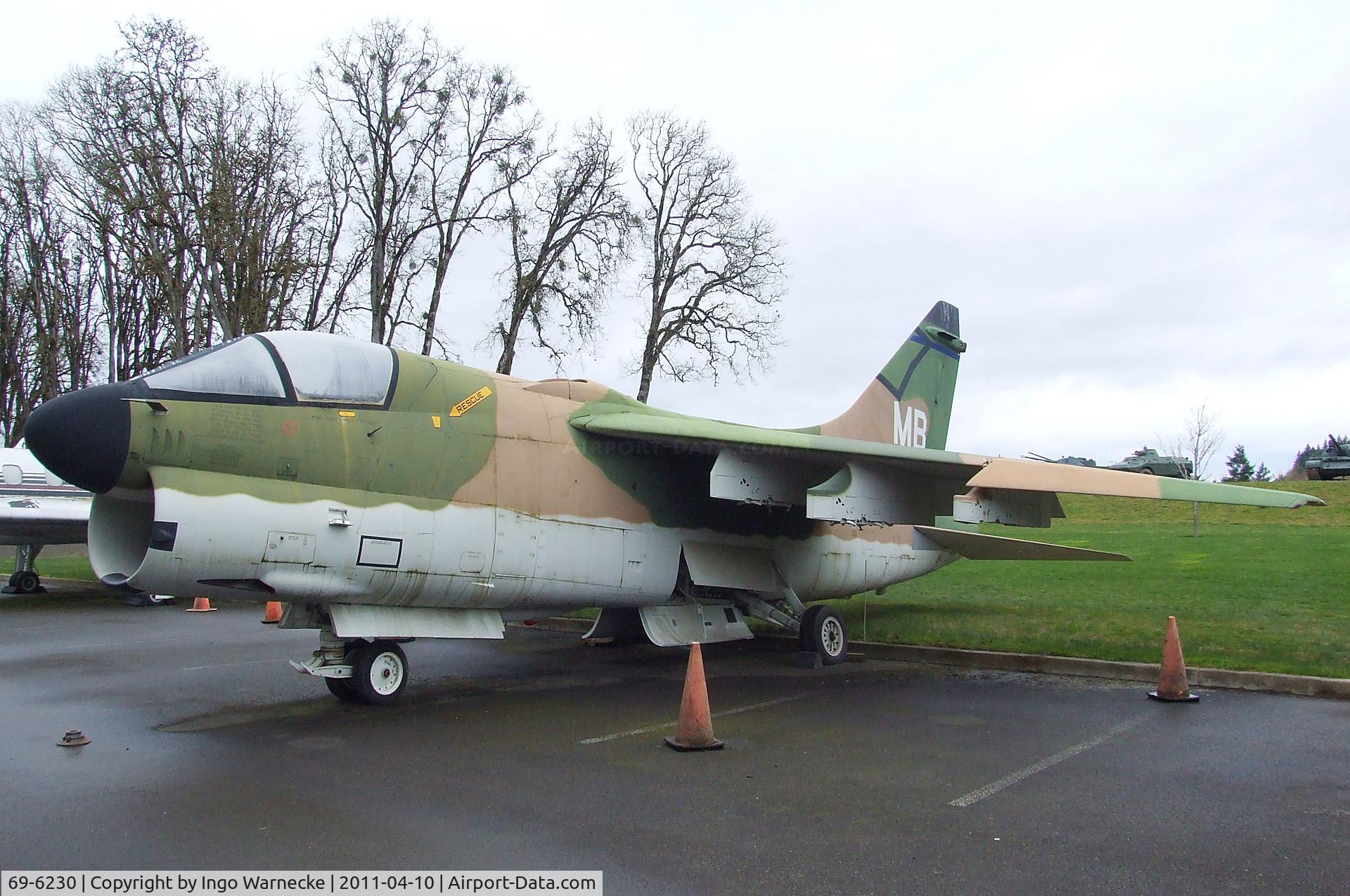 69-6230, 1969 LTV A-7D Corsair II C/N D-060, LTV A-7D Corsair II at the Evergreen Aviation & Space Museum, McMinnville OR