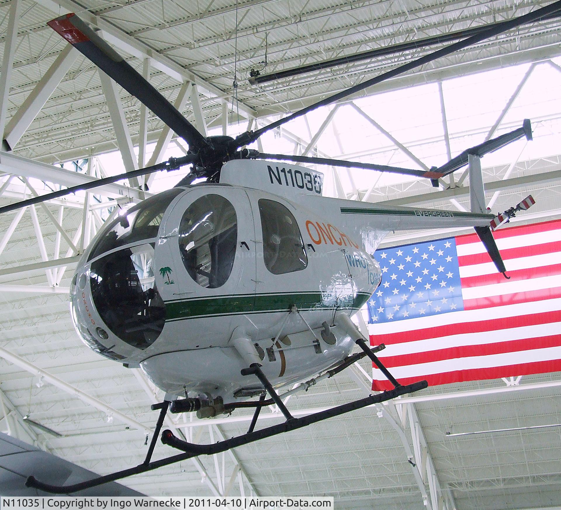 N11035, Hughes 369D C/N 900810D, Huges 369D at the Evergreen Aviation & Space Museum, McMinnville OR