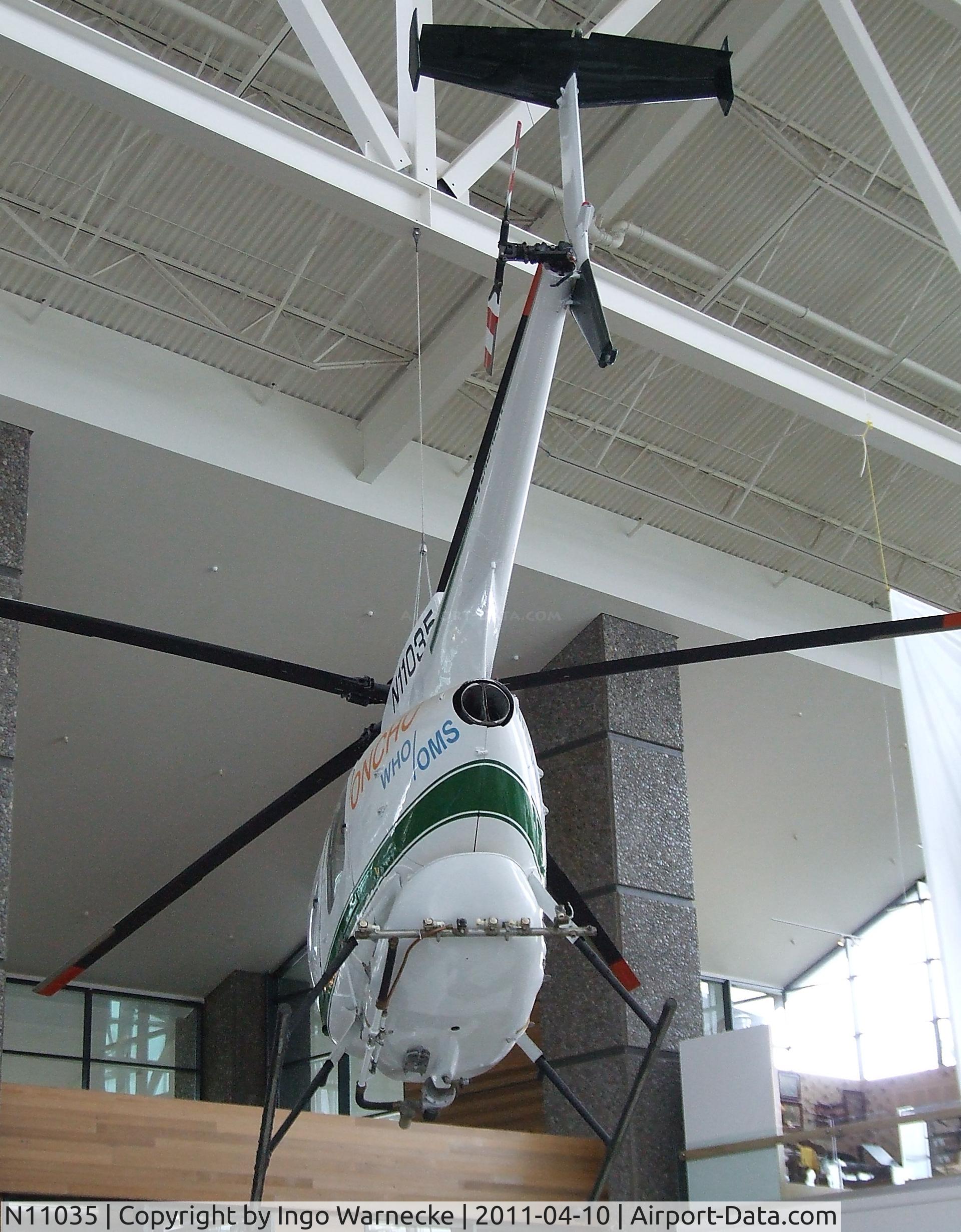 N11035, Hughes 369D C/N 900810D, Huges 369D at the Evergreen Aviation & Space Museum, McMinnville OR
