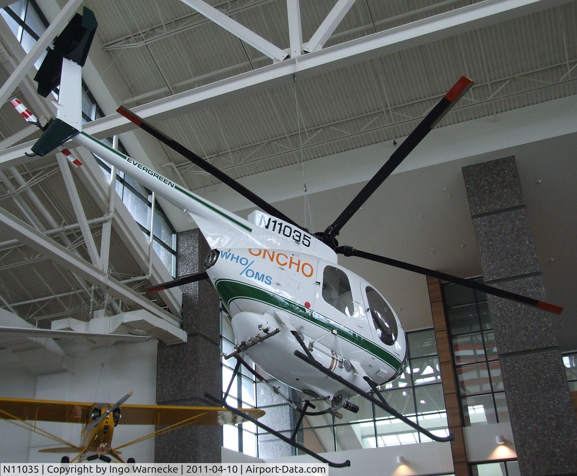 N11035, Hughes 369D C/N 900810D, Huges 369D at the Evergreen Aviation & Space Museum, McMinnville OR