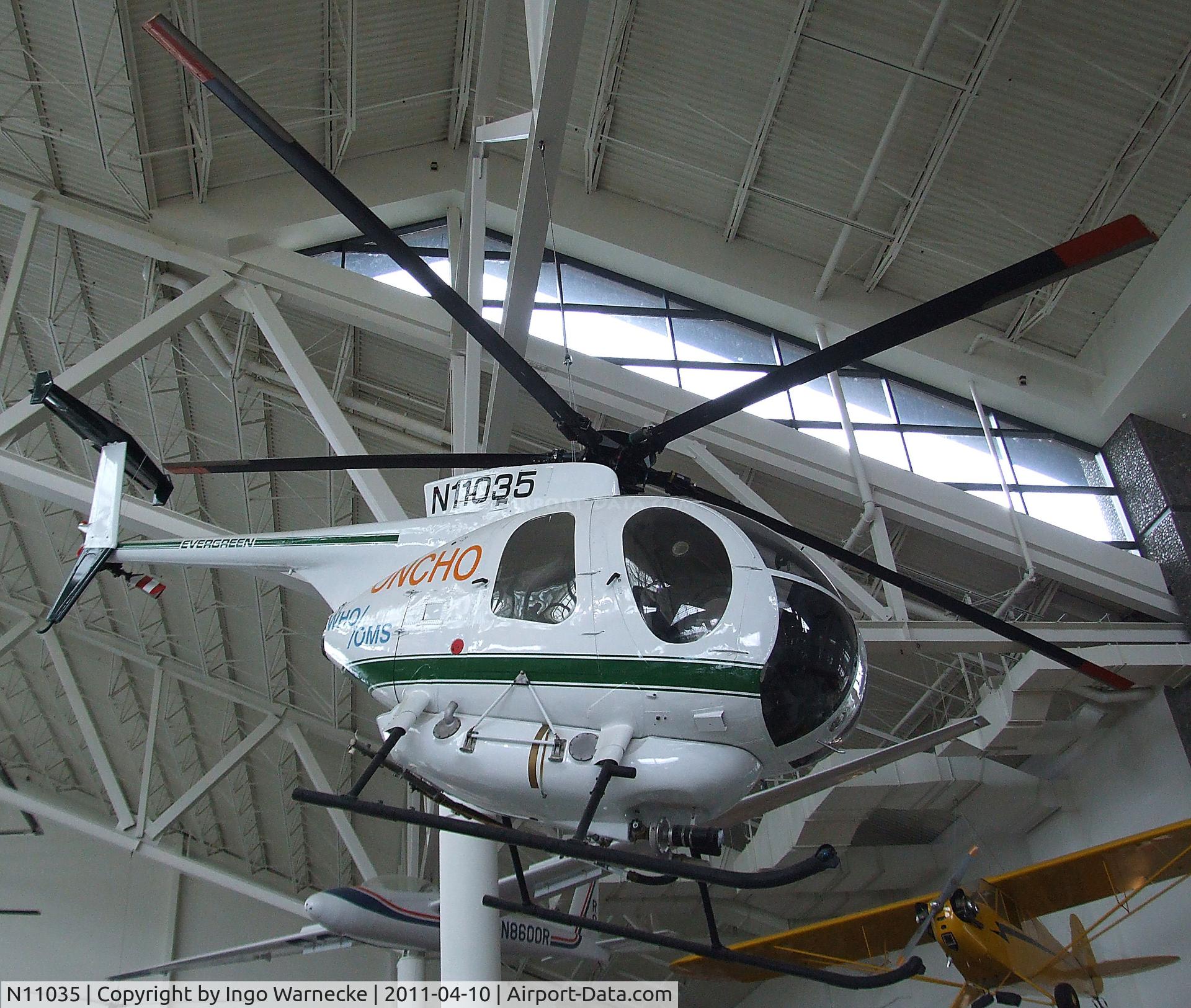N11035, Hughes 369D C/N 900810D, Huges 369D at the Evergreen Aviation & Space Museum, McMinnville OR