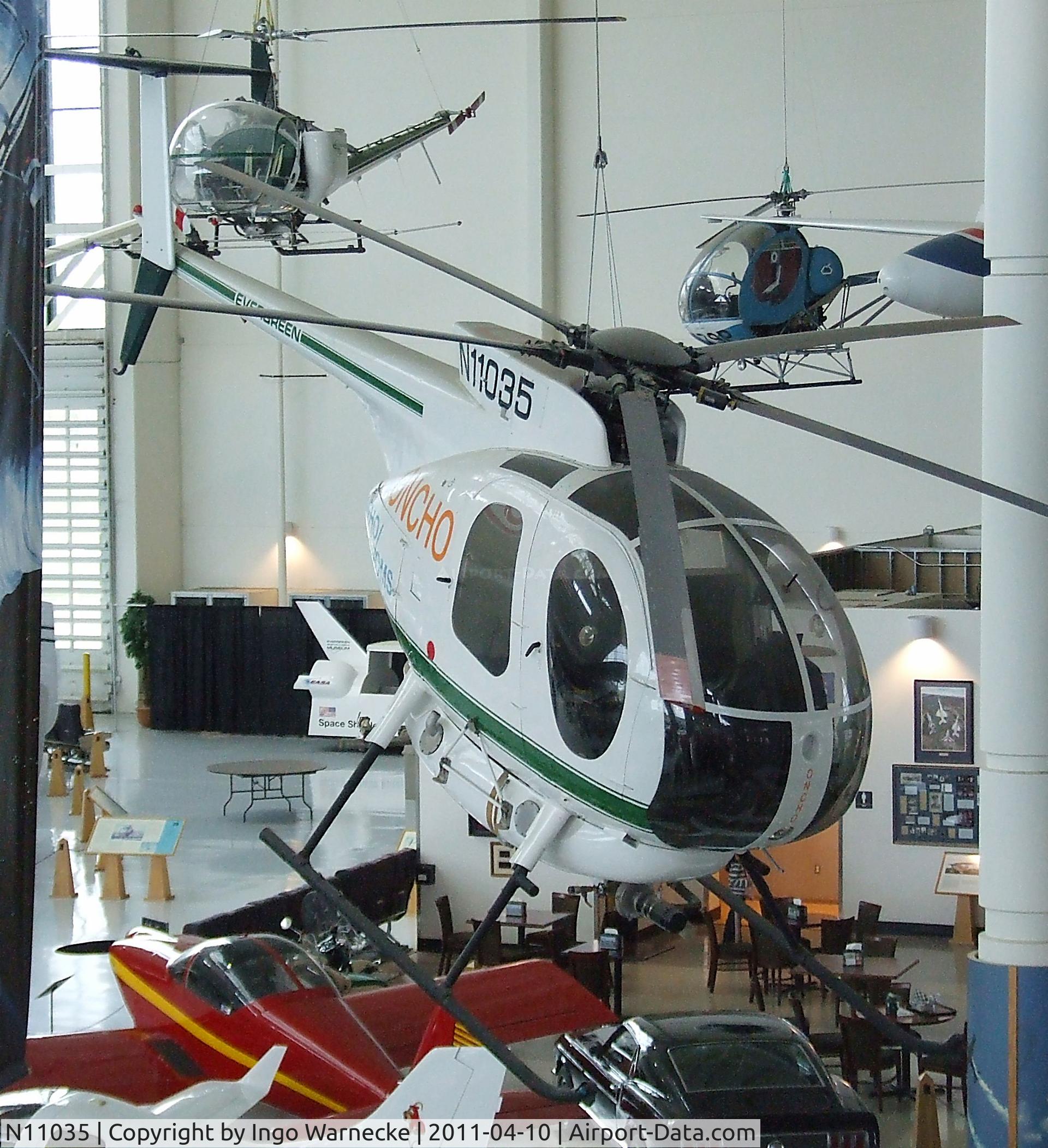 N11035, Hughes 369D C/N 900810D, Huges 369D at the Evergreen Aviation & Space Museum, McMinnville OR