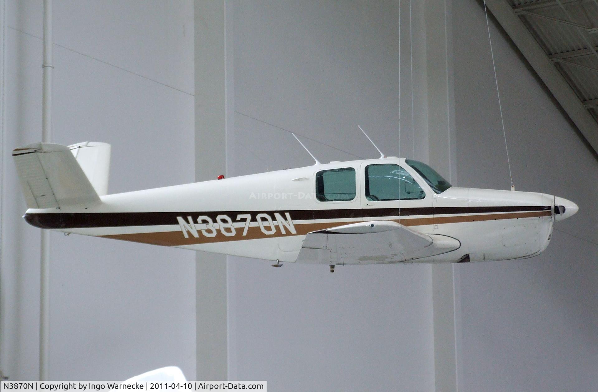 N3870N, 1947 Beech 35 Bonanza C/N D-1111, Beechcraft 35 Bonanza at the Evergreen Aviation & Space Museum, McMinnville OR