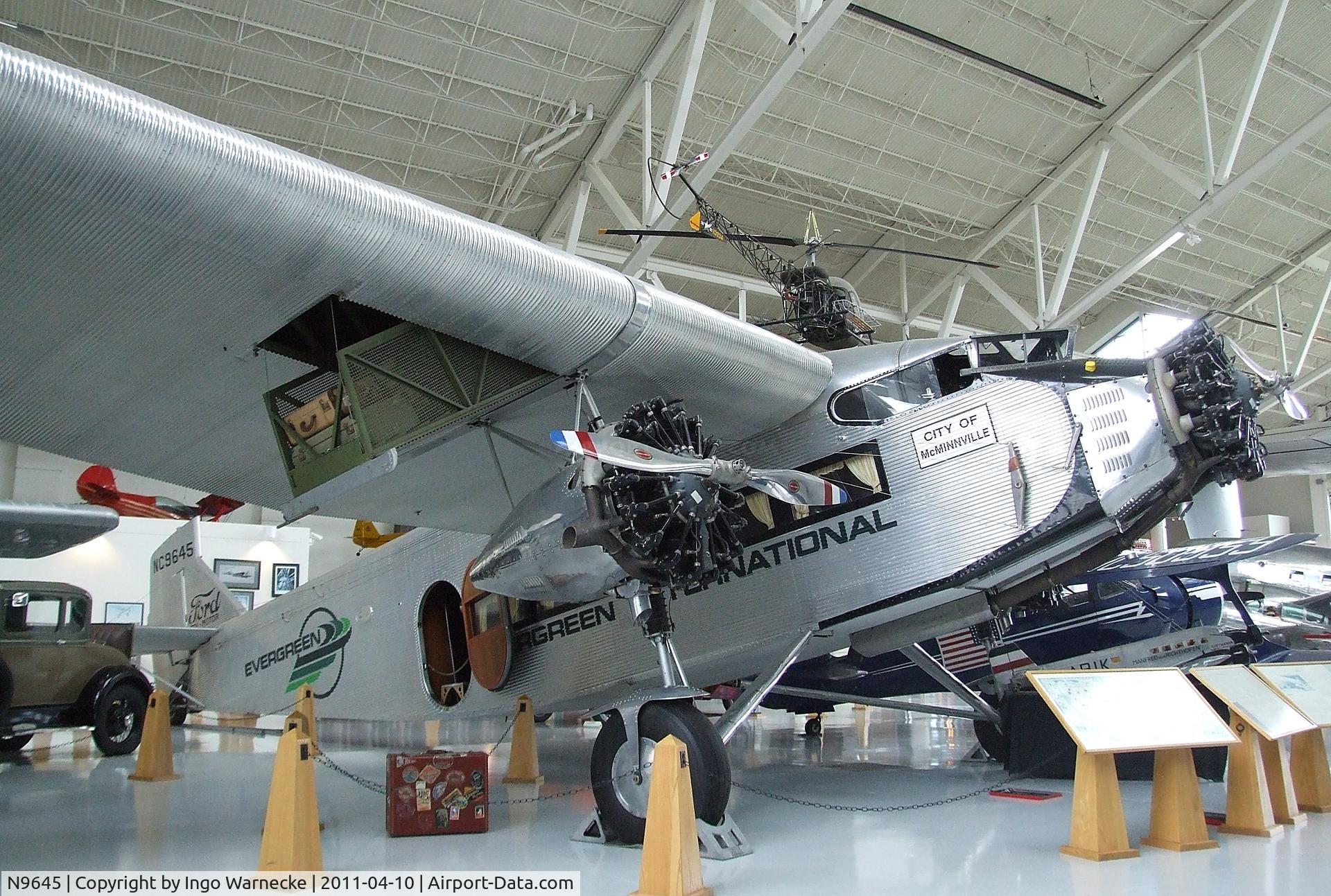 N9645, 1928 Ford 5-AT-B Tri-Motor C/N 8, Ford 5-AT-B Tri-Motor at the Evergreen Aviation & Space Museum, McMinnville OR