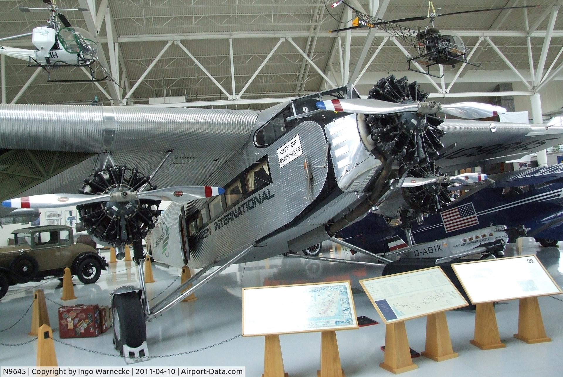 N9645, 1928 Ford 5-AT-B Tri-Motor C/N 8, Ford 5-AT-B Tri-Motor at the Evergreen Aviation & Space Museum, McMinnville OR