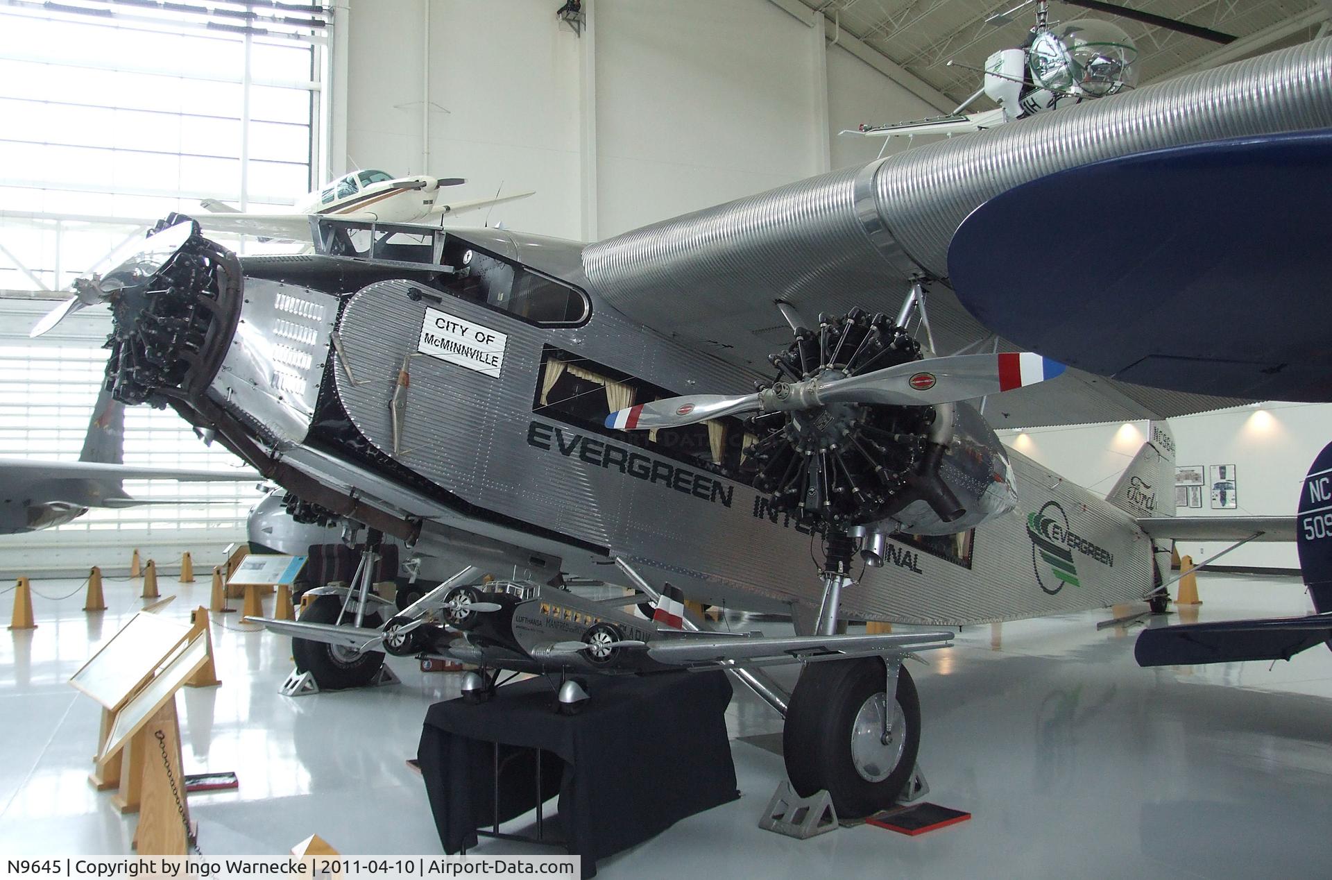 N9645, 1928 Ford 5-AT-B Tri-Motor C/N 8, Ford 5-AT-B Tri-Motor at the Evergreen Aviation & Space Museum, McMinnville OR