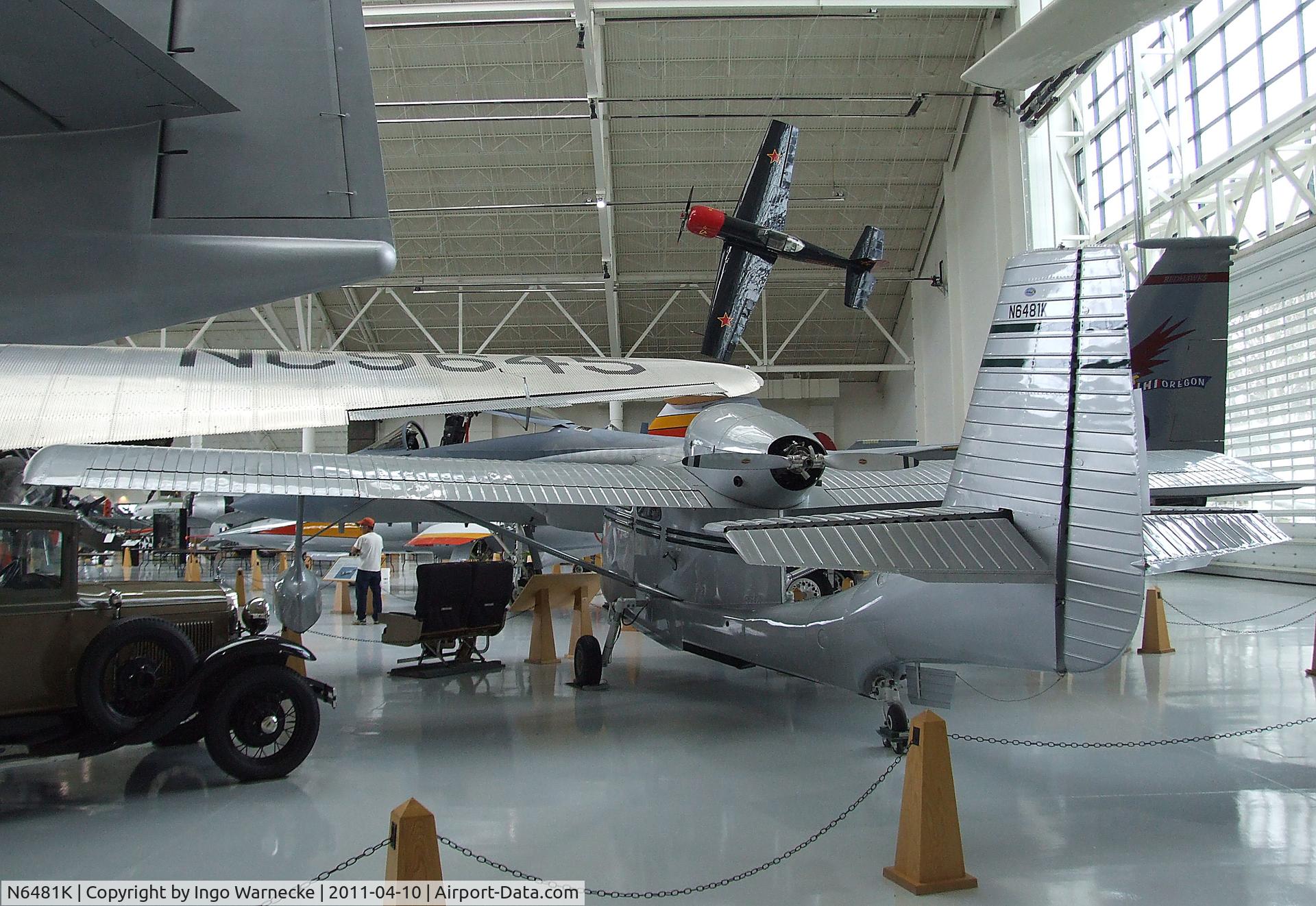 N6481K, 1947 Republic RC-3 Seabee C/N 736, Republic RC-3 Seabee at the Evergreen Aviation & Space Museum, McMinnville OR