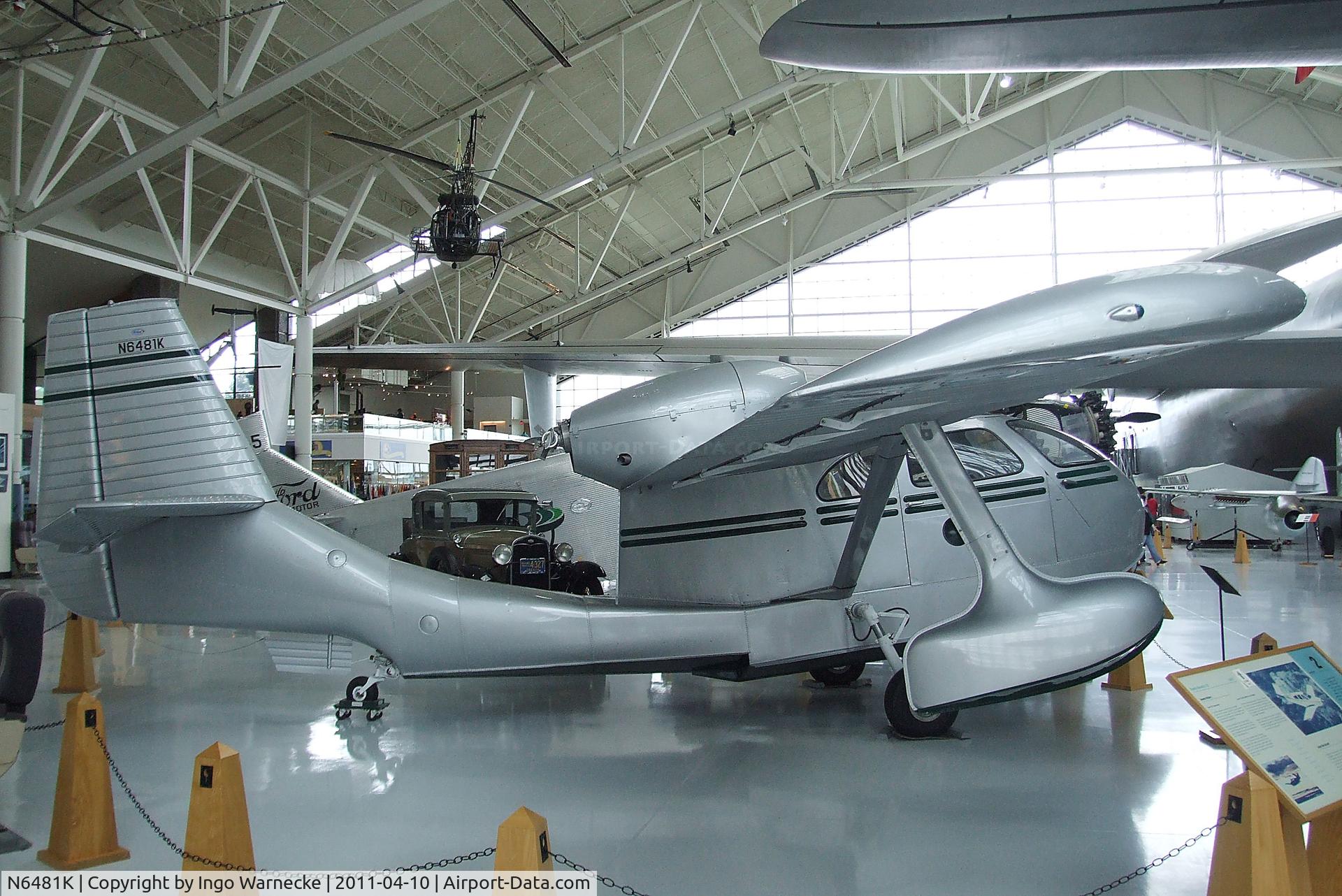 N6481K, 1947 Republic RC-3 Seabee C/N 736, Republic RC-3 Seabee at the Evergreen Aviation & Space Museum, McMinnville OR