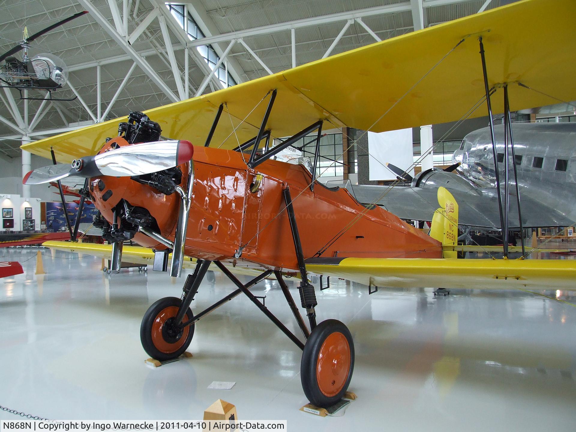 N868N, 1929 Curtiss-Wright Fledgling C/N B-51, Curtiss Model 51 Fledgling at the Evergreen Aviation & Space Museum, McMinnville OR