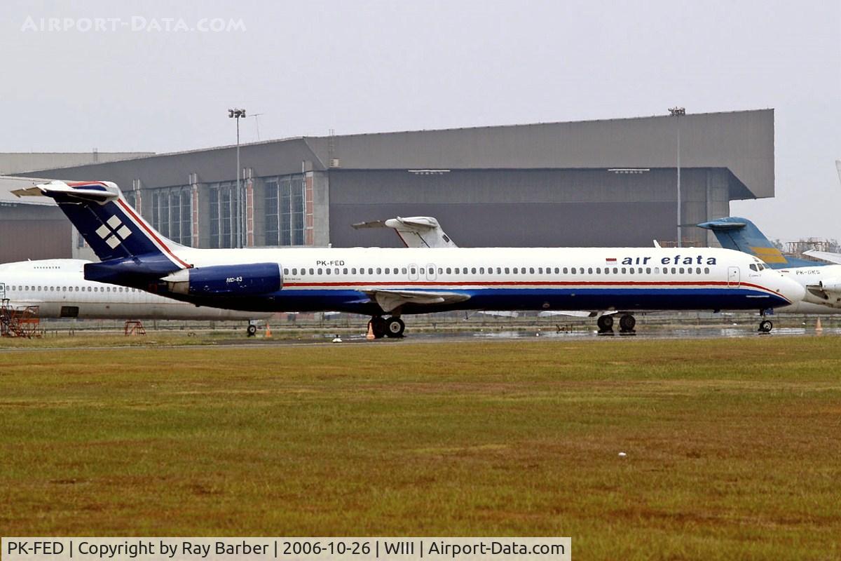 PK-FED, 1992 McDonnell Douglas MD-83 (DC-9-83) C/N 53199, McDonnell Douglas DC-9-83 [53199] (Air Efata) Jakarta - Soekarno Hatta International~PK 26/10/2006