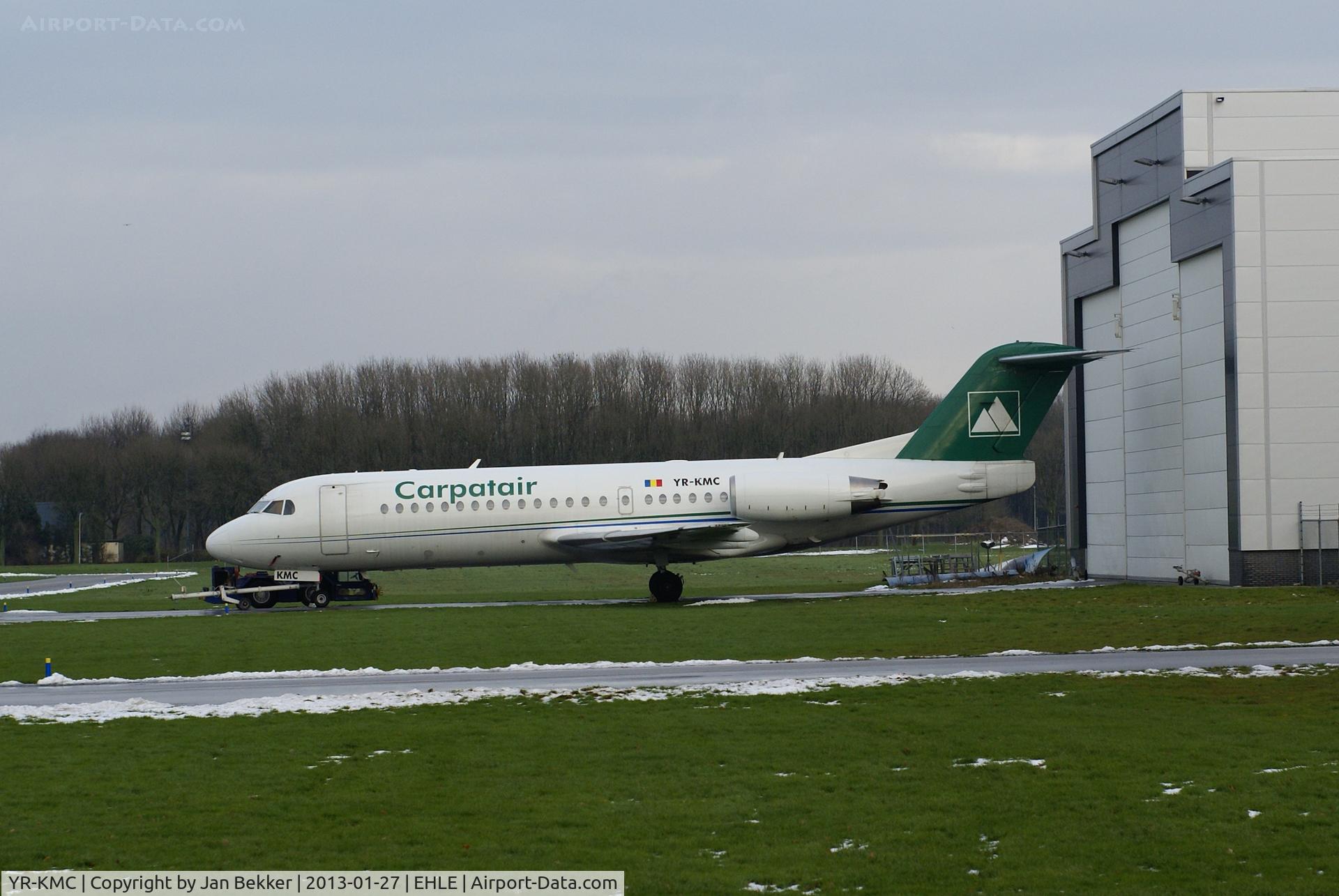YR-KMC, 1996 Fokker 70 (F-28-0070) C/N 11569, In front of QAPS to get a new livery