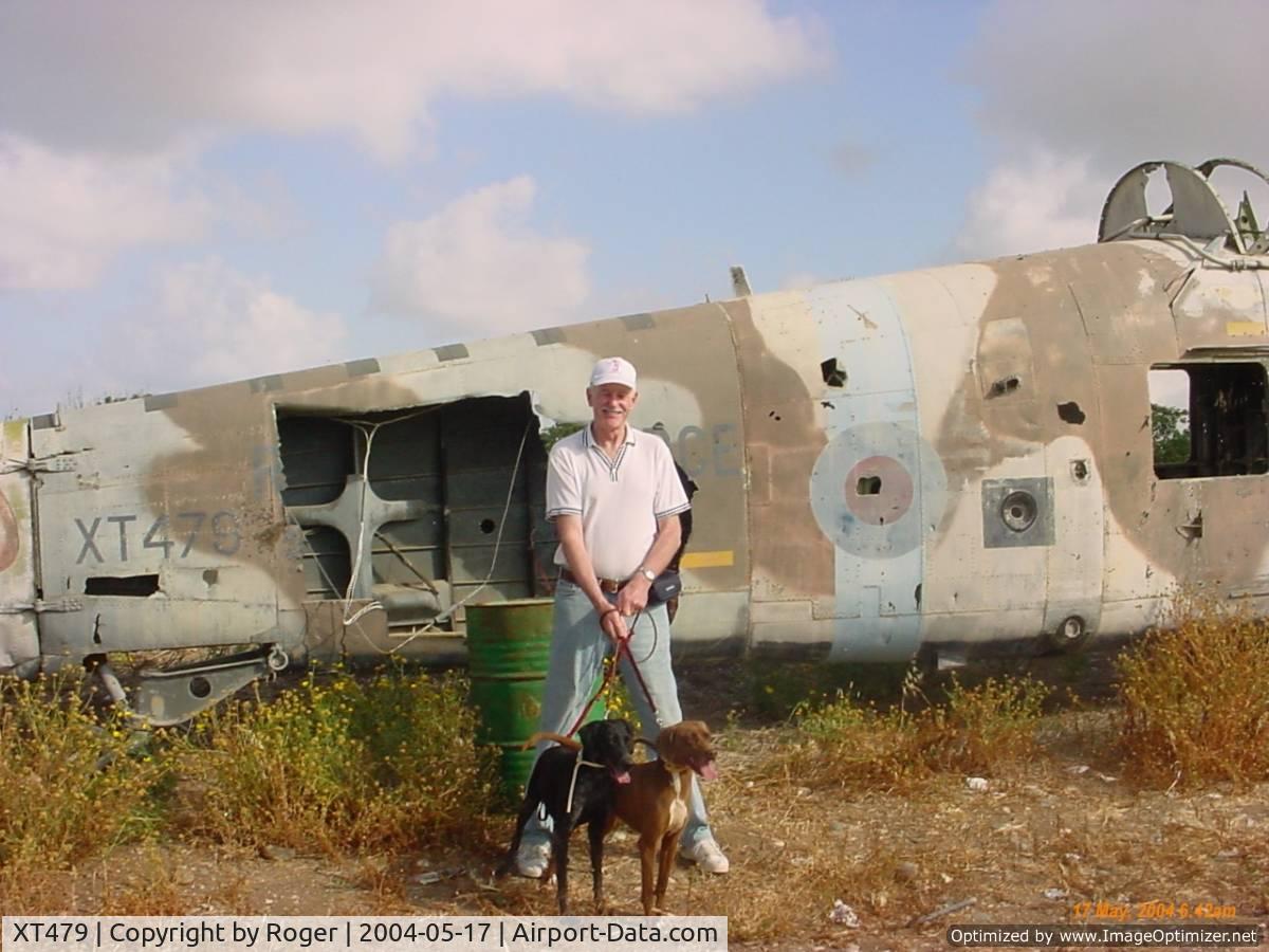 XT479, 1966 Westland Wessex HU.5 C/N WA301, A sad end .... Waste ground close to Paphos Airport, Cyprus. The picture was taken in May 2004. The wreckage has since been removed.