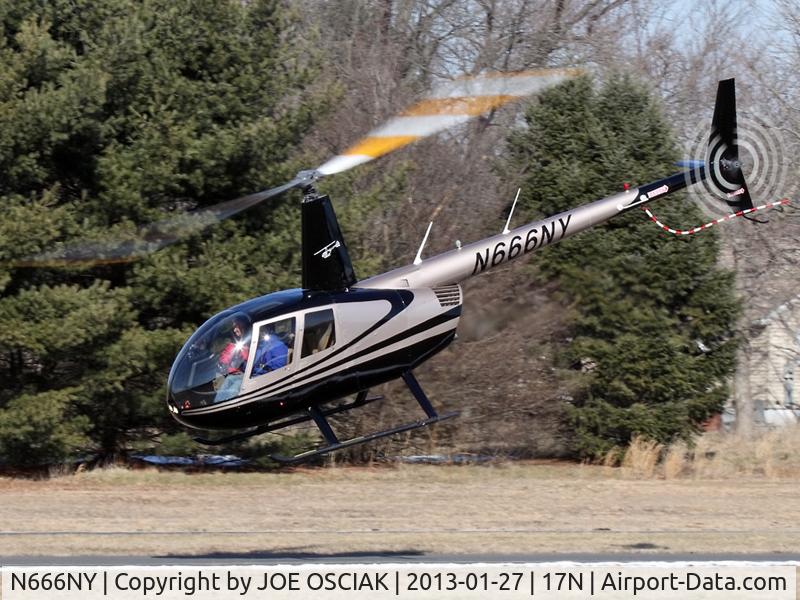 N666NY, 2007 Robinson R44 C/N 1679, Leaving Cross Keys
