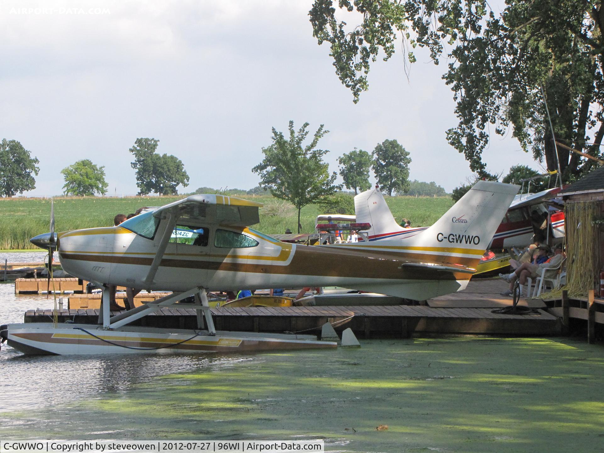 C-GWWO, 1976 Cessna 182P Skylane C/N 18265068, AT THE SEAPLANE BASE EAA2012