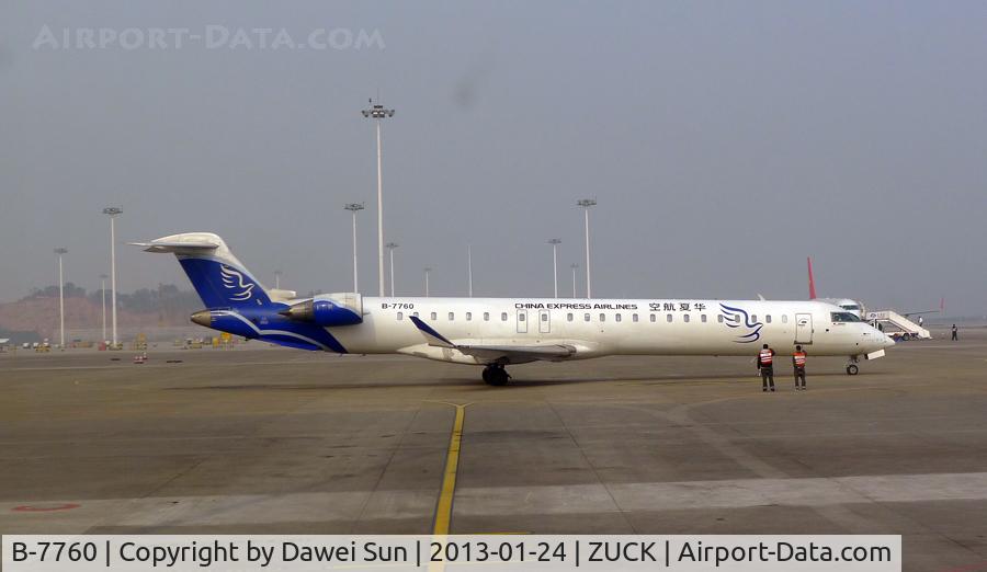 B-7760, 2012 Bombardier CRJ-900 (CL-600-2D24) C/N 15282, Chongqing