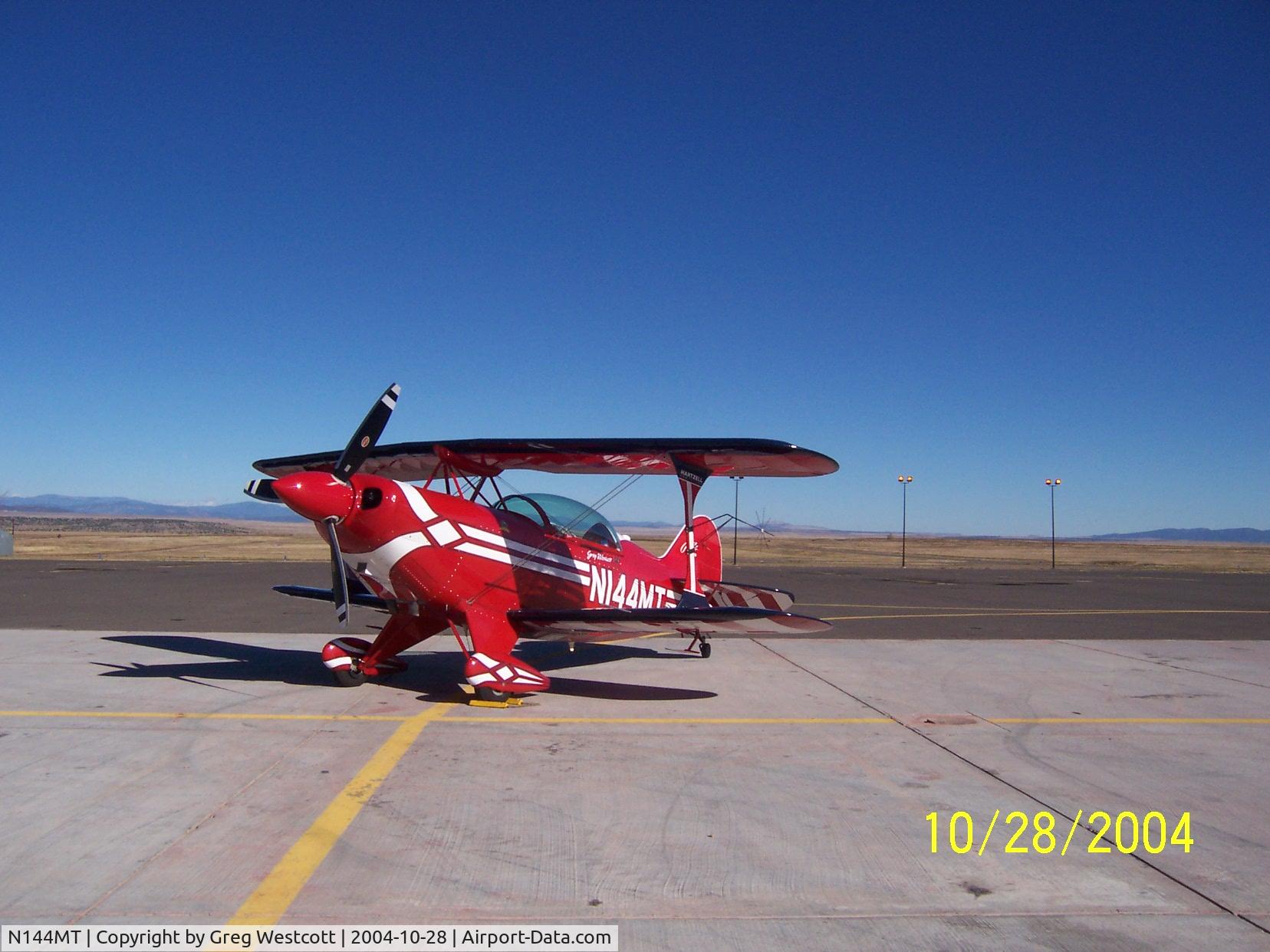 N144MT, 1992 Aviat Pitts S-2B Special C/N 5234, On the ramp somewhere in the Southwest U.S. Headed back to NH.