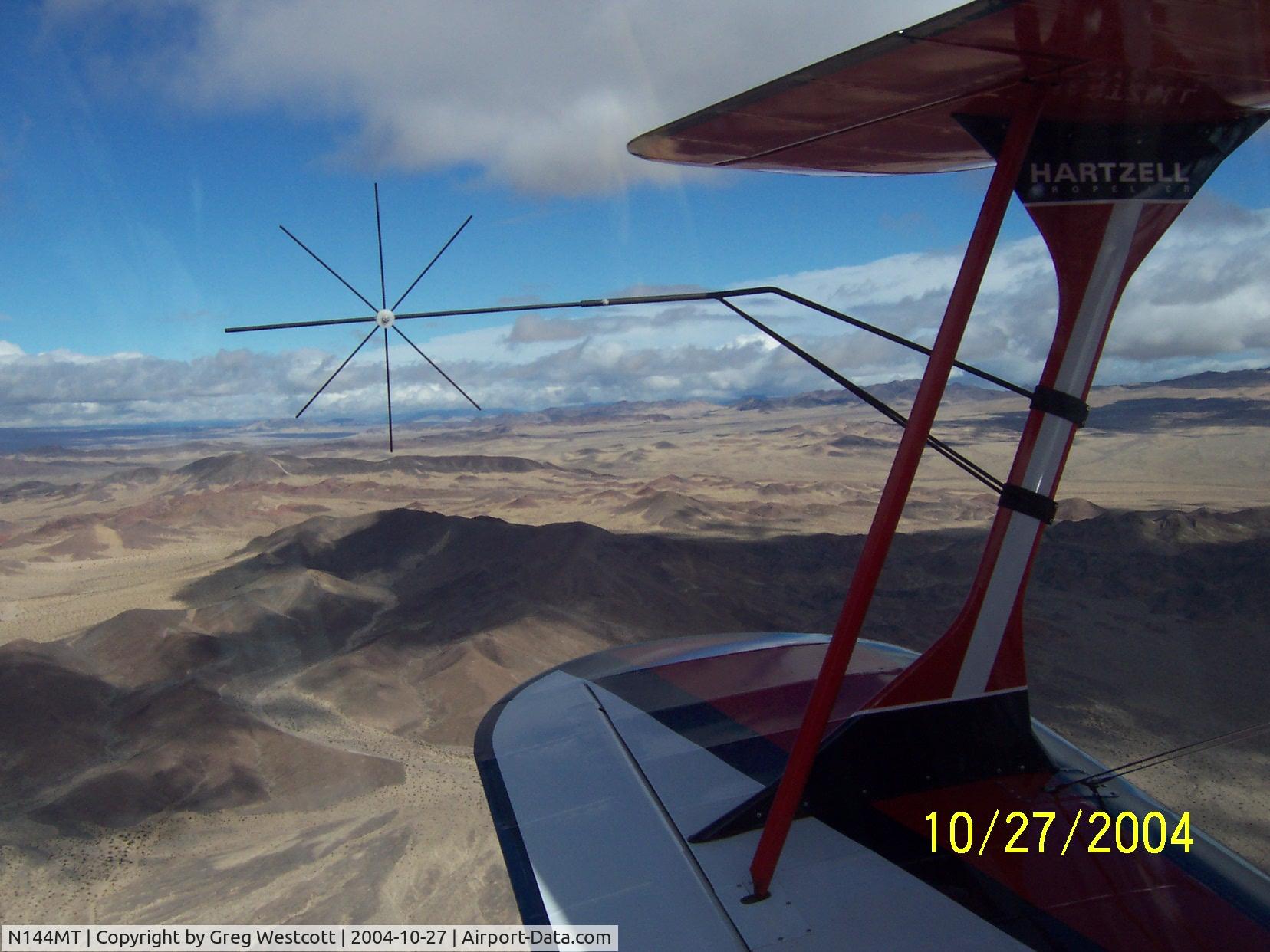 N144MT, 1992 Aviat Pitts S-2B Special C/N 5234, Over Southwest in the U.S