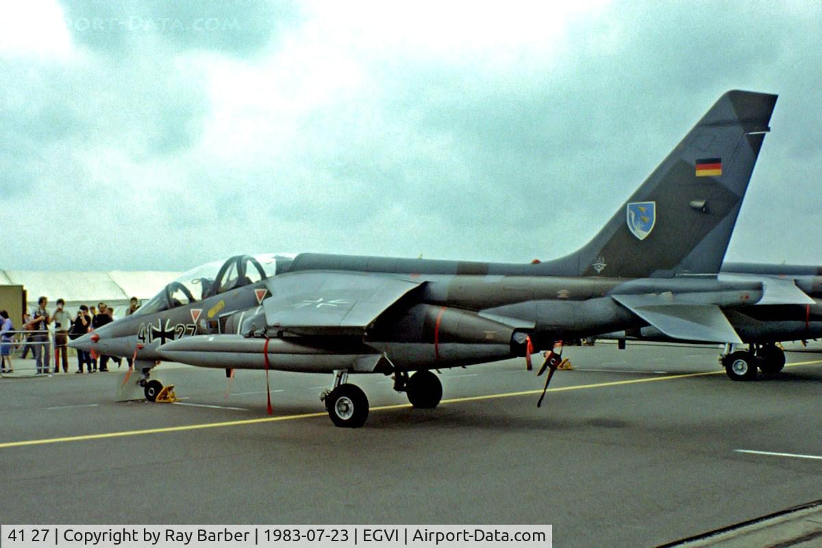 41 27, Dassault-Dornier Alpha Jet A C/N 0127, Dassault-Dornier Alpha Jet A [0127] (German AF) RAF Greenham Common~G 23/07/1983