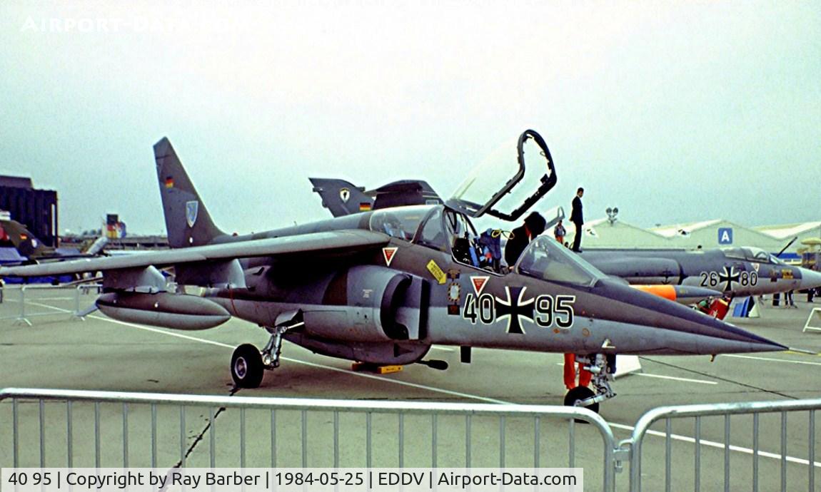 40 95, Dassault-Dornier Alpha Jet A C/N 0095, Dassault-Dornier Alpha Jet A [0095 (German AF) Hannover~D 25/05/1984