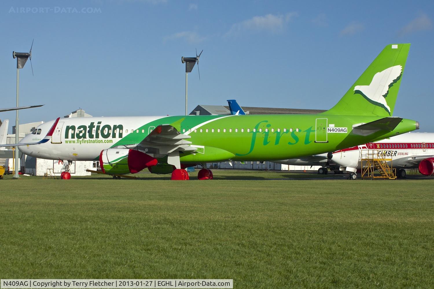 N409AG, 1993 Airbus A320-212 C/N 409, First Nation  Airbus A320-212, c/n: 409 at Lasham