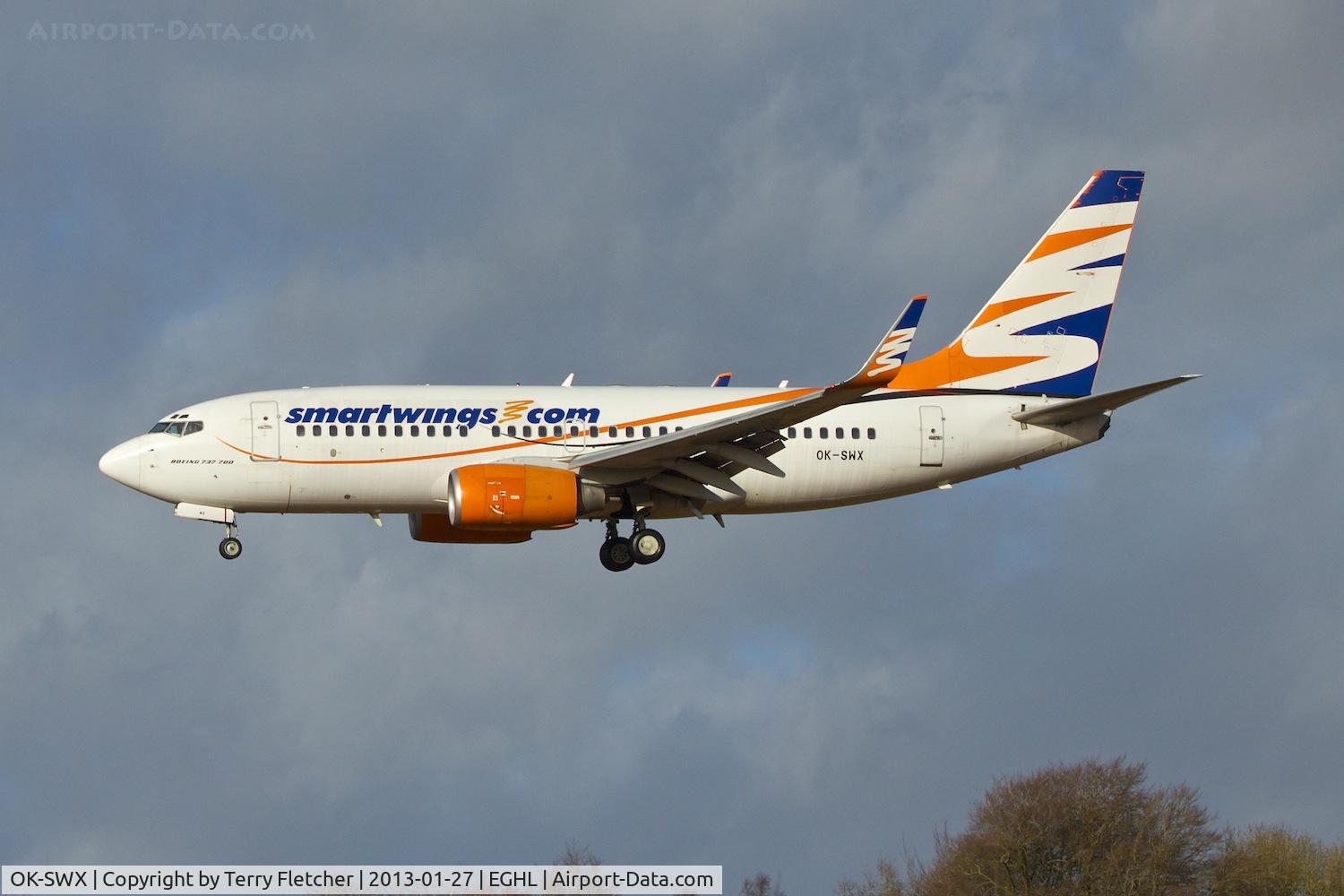 OK-SWX, 2002 Boeing 737-76N C/N 29885, Smartwings '2002 Boeing 737-76N, c/n: 29885 arriving at Lasham