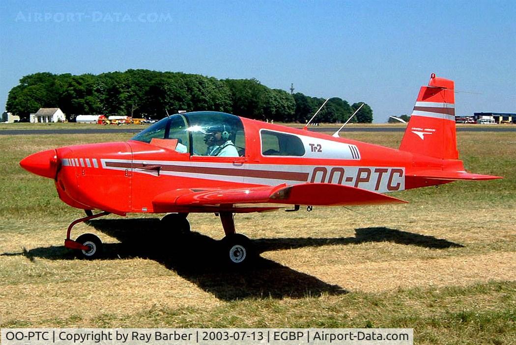 OO-PTC, 1974 Grumman American AA-1B Trainer C/N AA5B-0466, American Aviation AA-1B Trainer [AA1B-0466] Kemble~G 13/07/2003