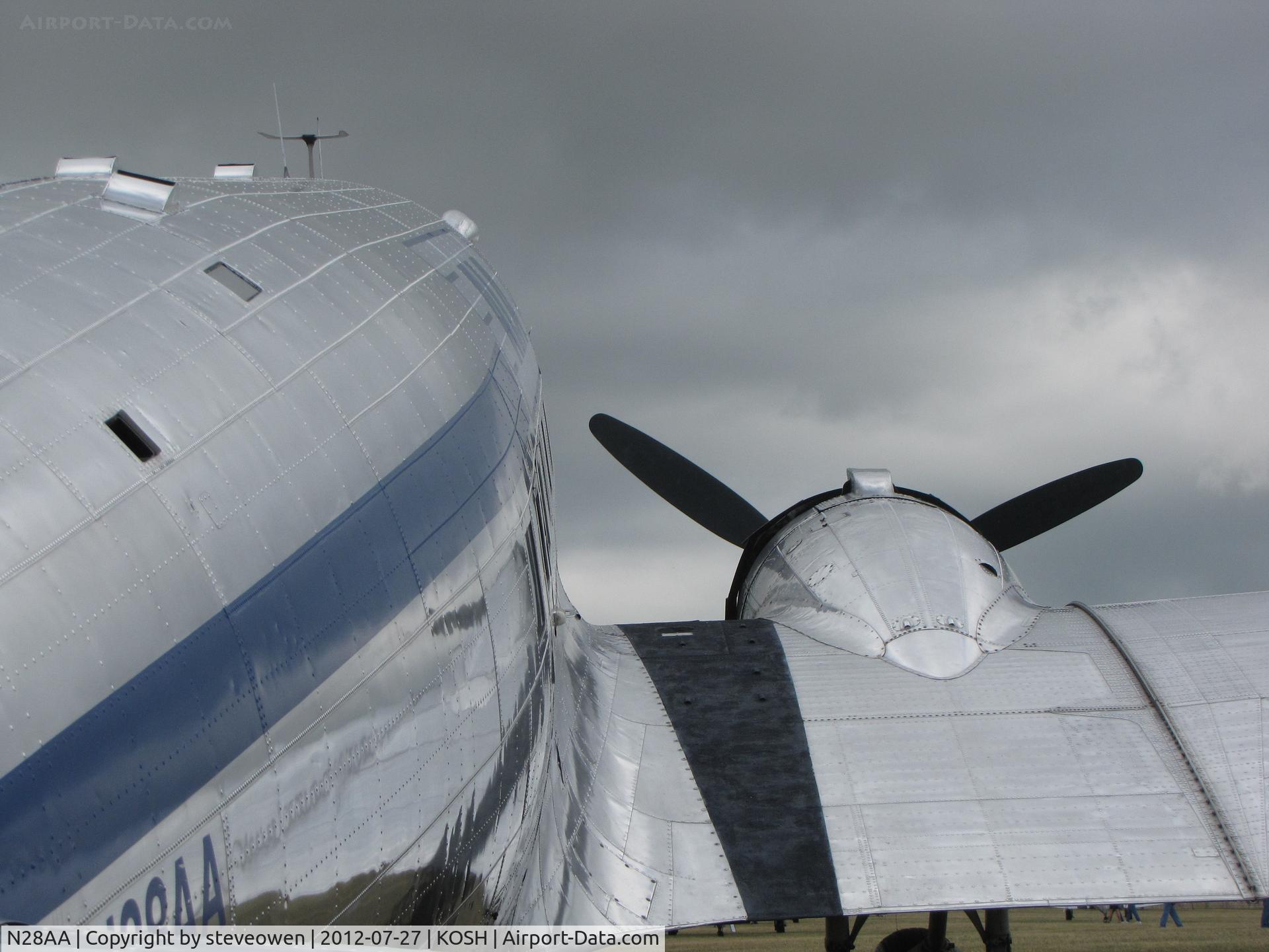 N28AA, 1940 Douglas DC-3A C/N 2239, At Oshkosh 2012