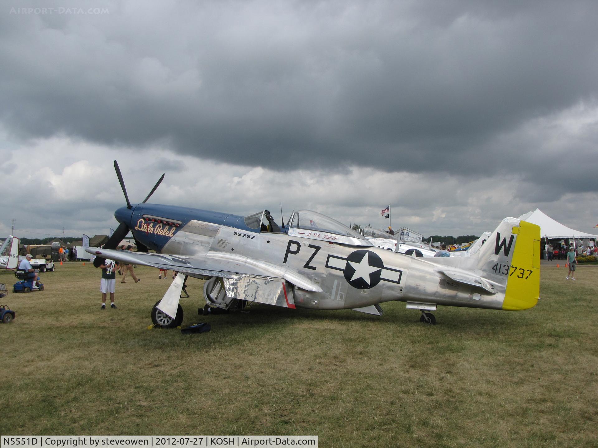N5551D, North American P-51D Mustang C/N 124-48258 (45-11495), at Oshkosh