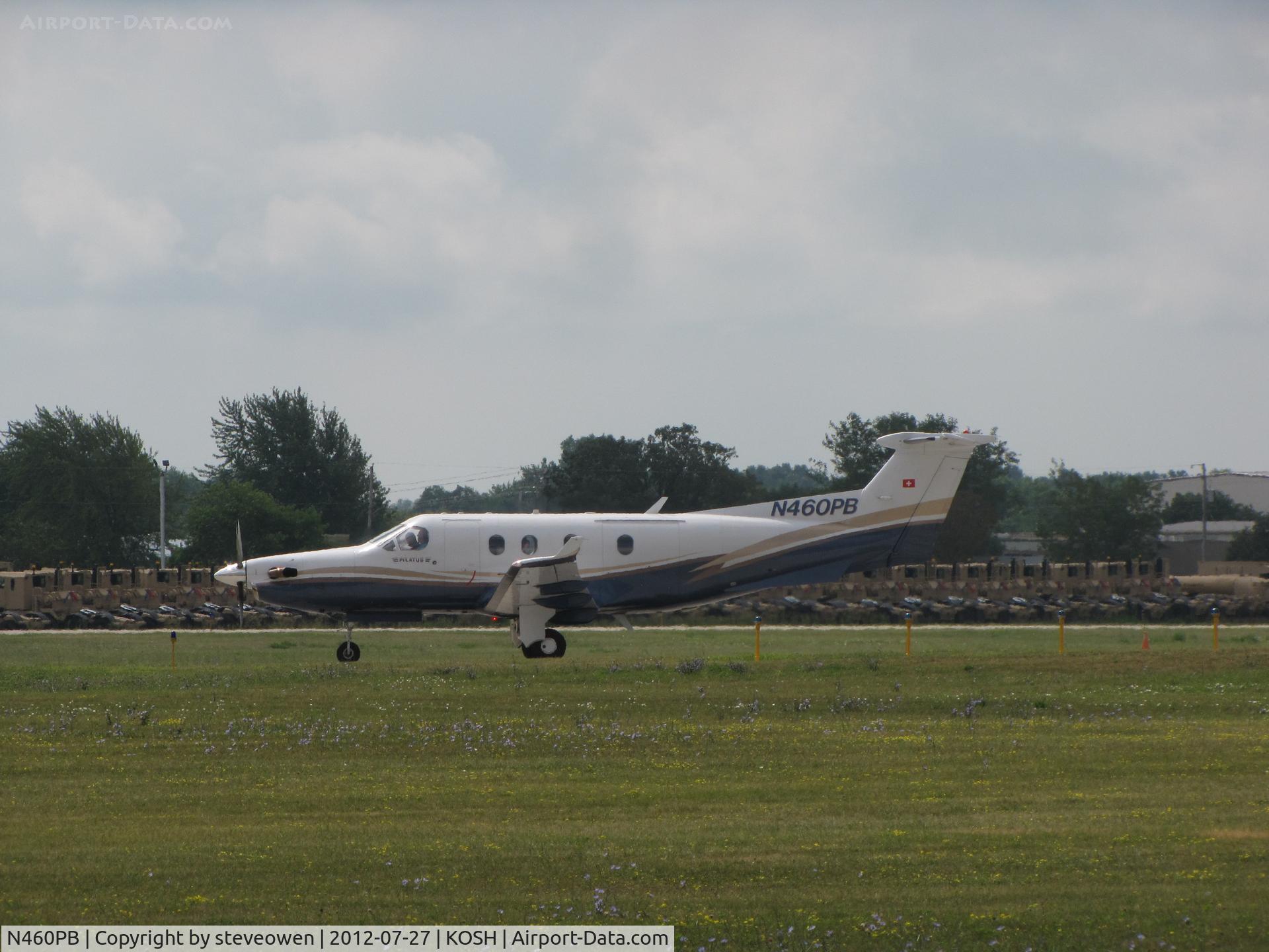 N460PB, 2002 Pilatus PC-12/45 C/N 460, taxing in @ Oshkosh