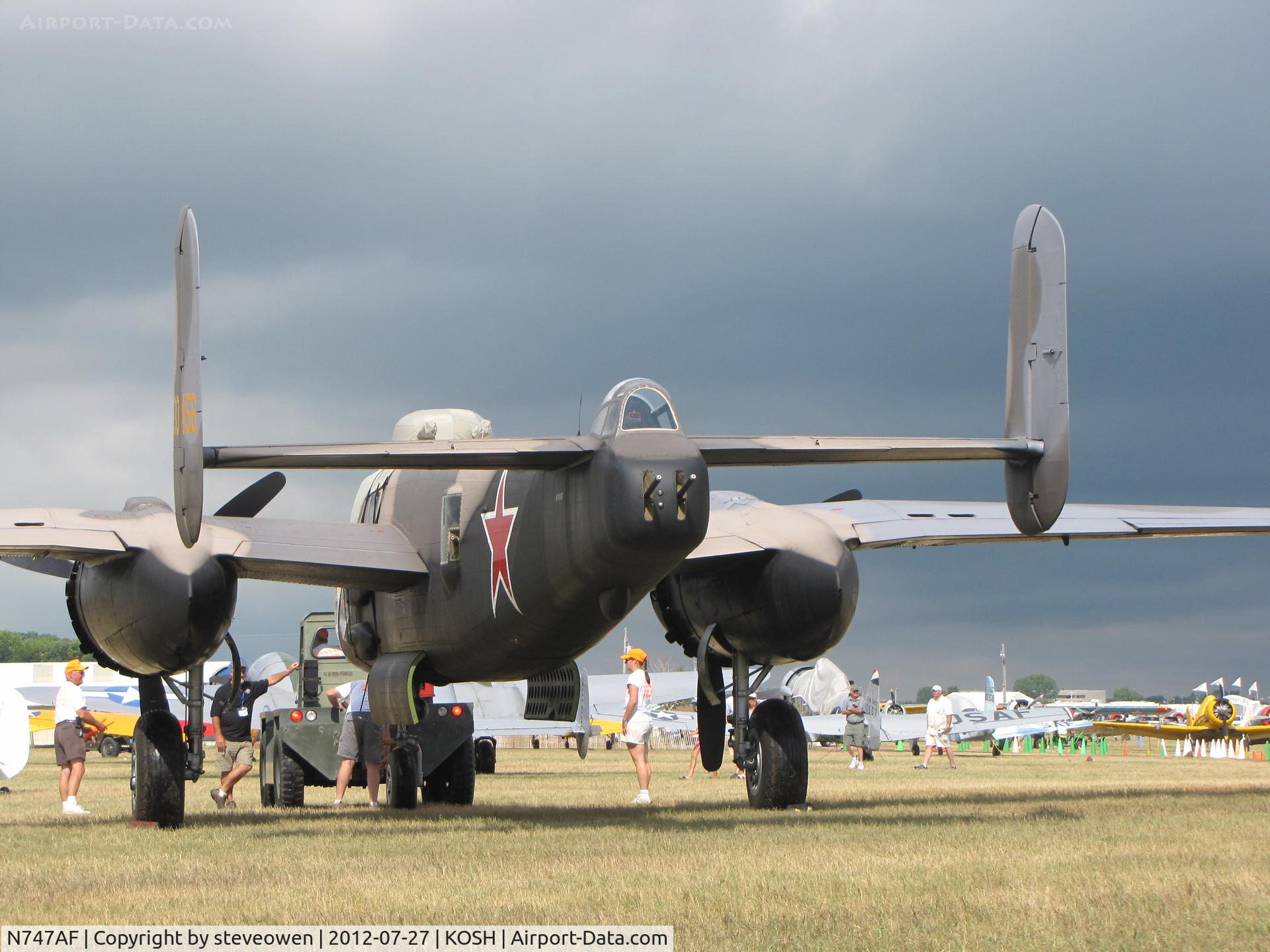 N747AF, 1944 North American B-25J Mitchell Mitchell C/N 108-33731, On display at Oshkosh