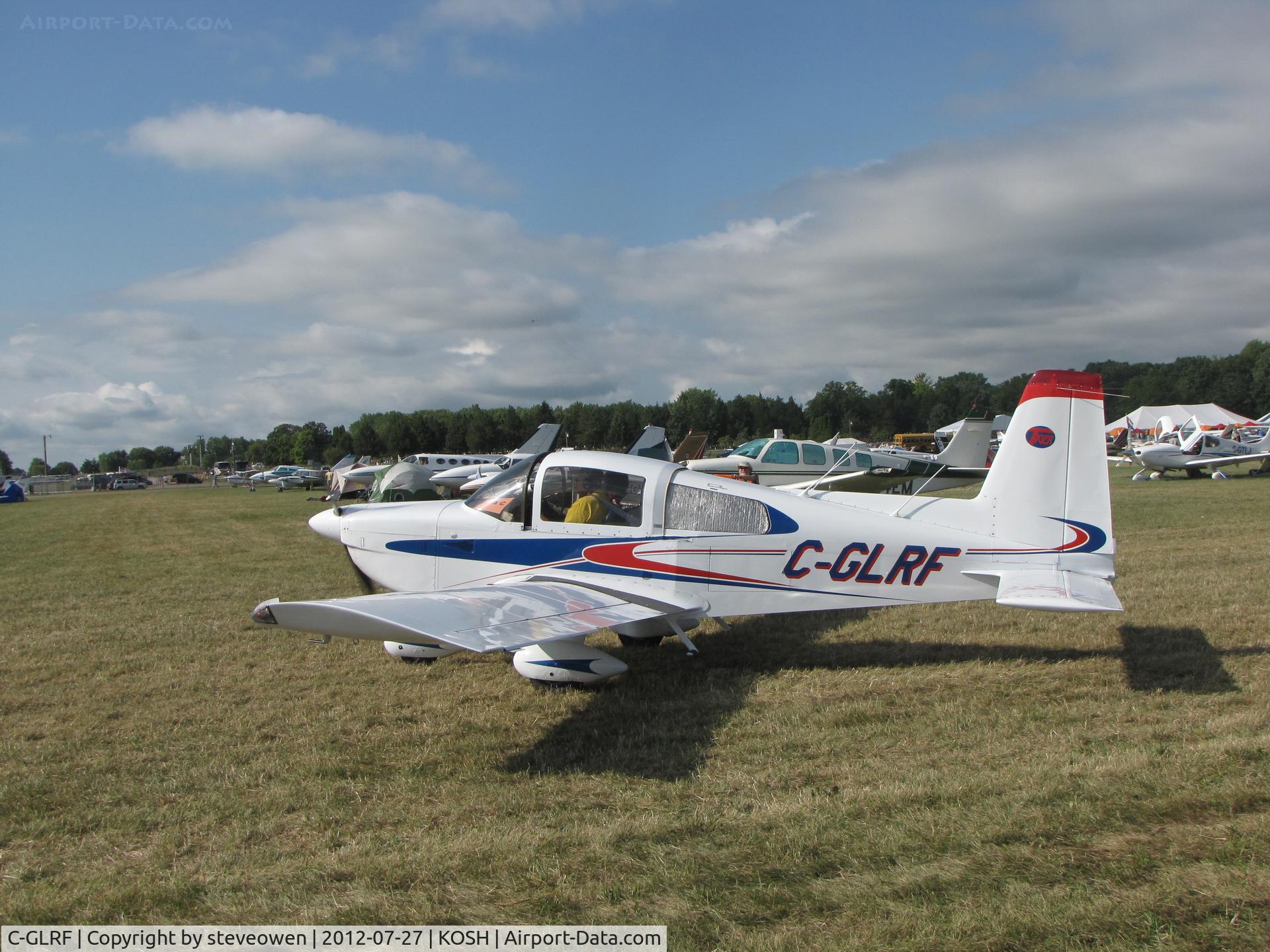 C-GLRF, 1976 American Aviation AA-5B Traveler C/N AA5B-0225, taxing Oshkosh